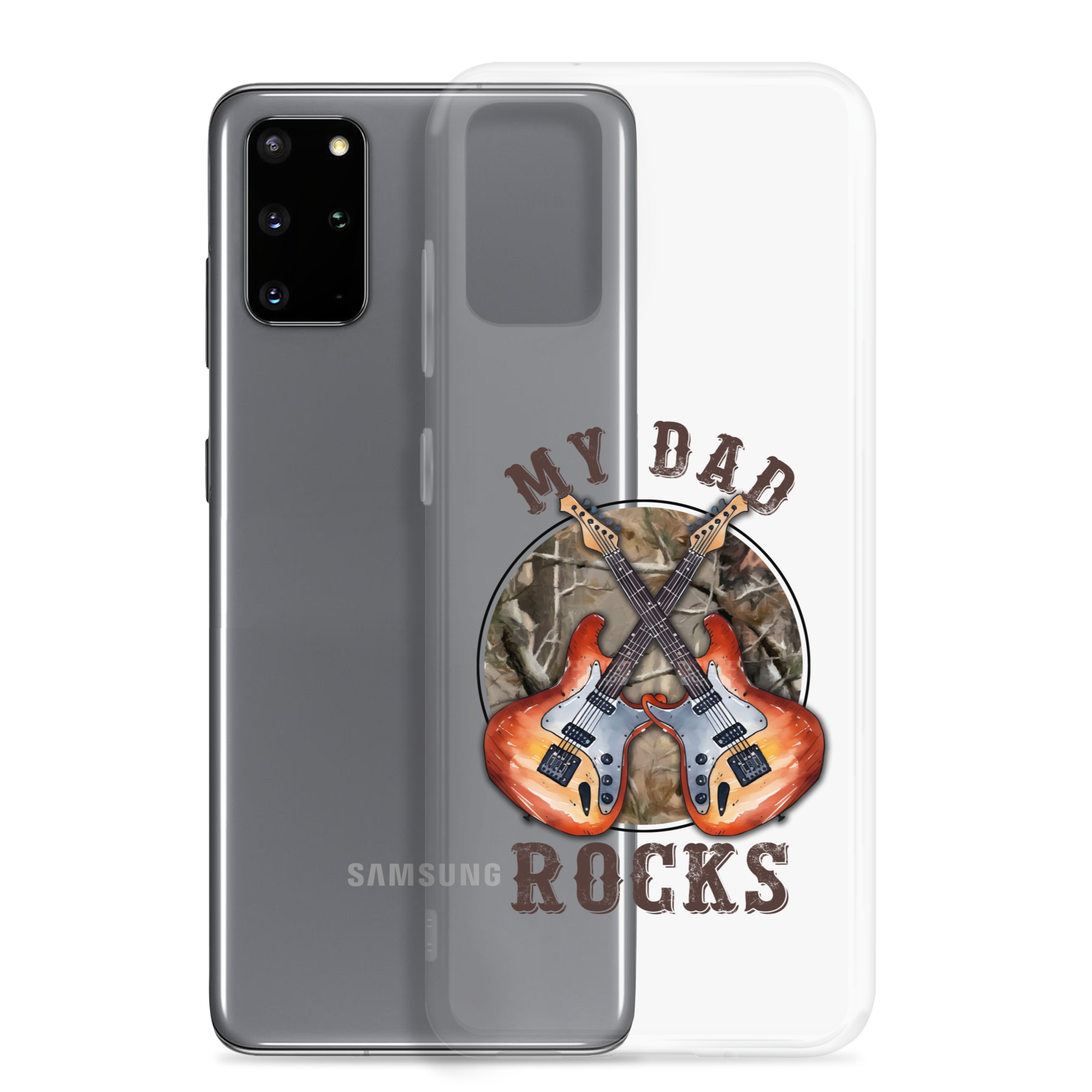 My Dad Rocks Clear Case for Samsung®