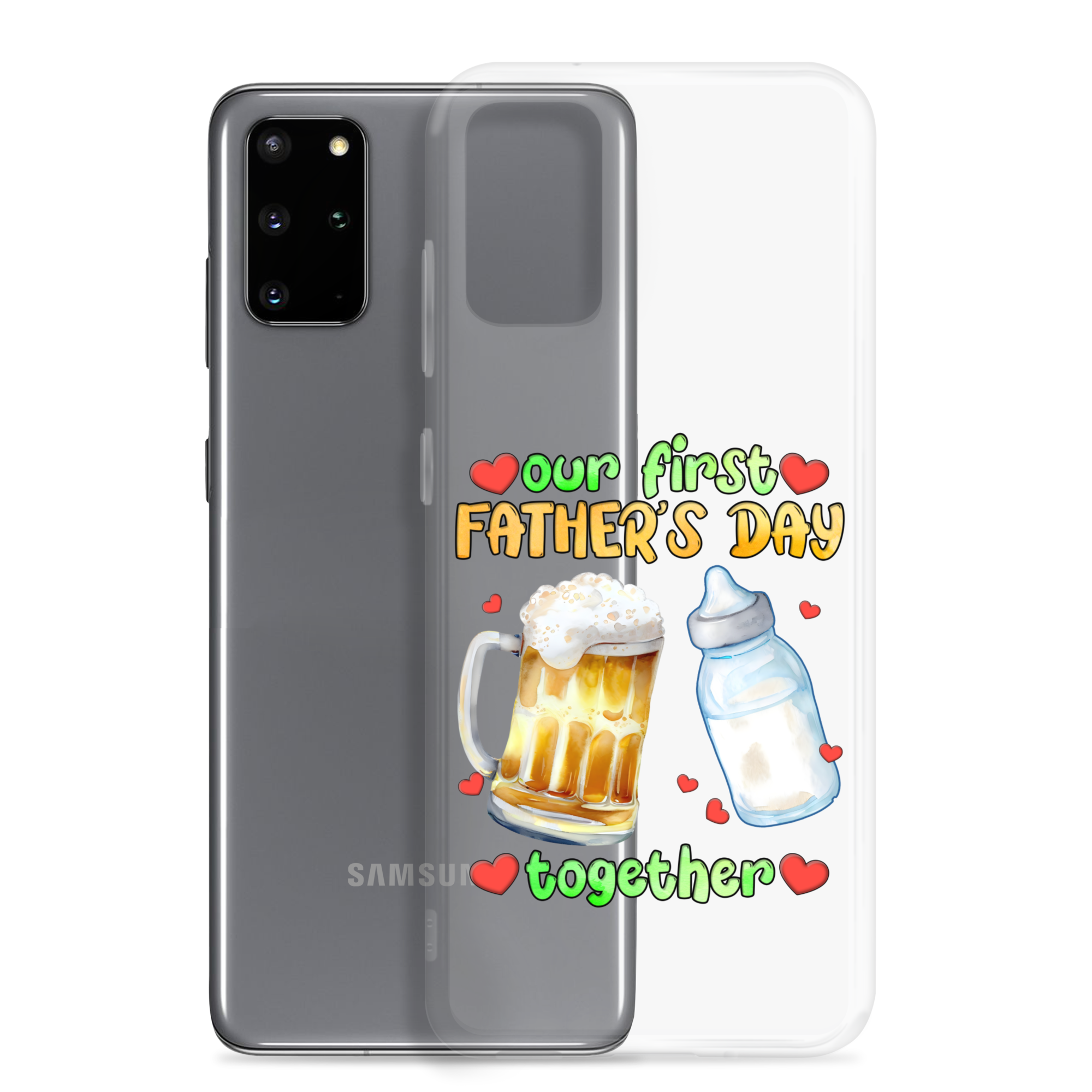 Our First Father's Day Together Clear Case for Samsung®