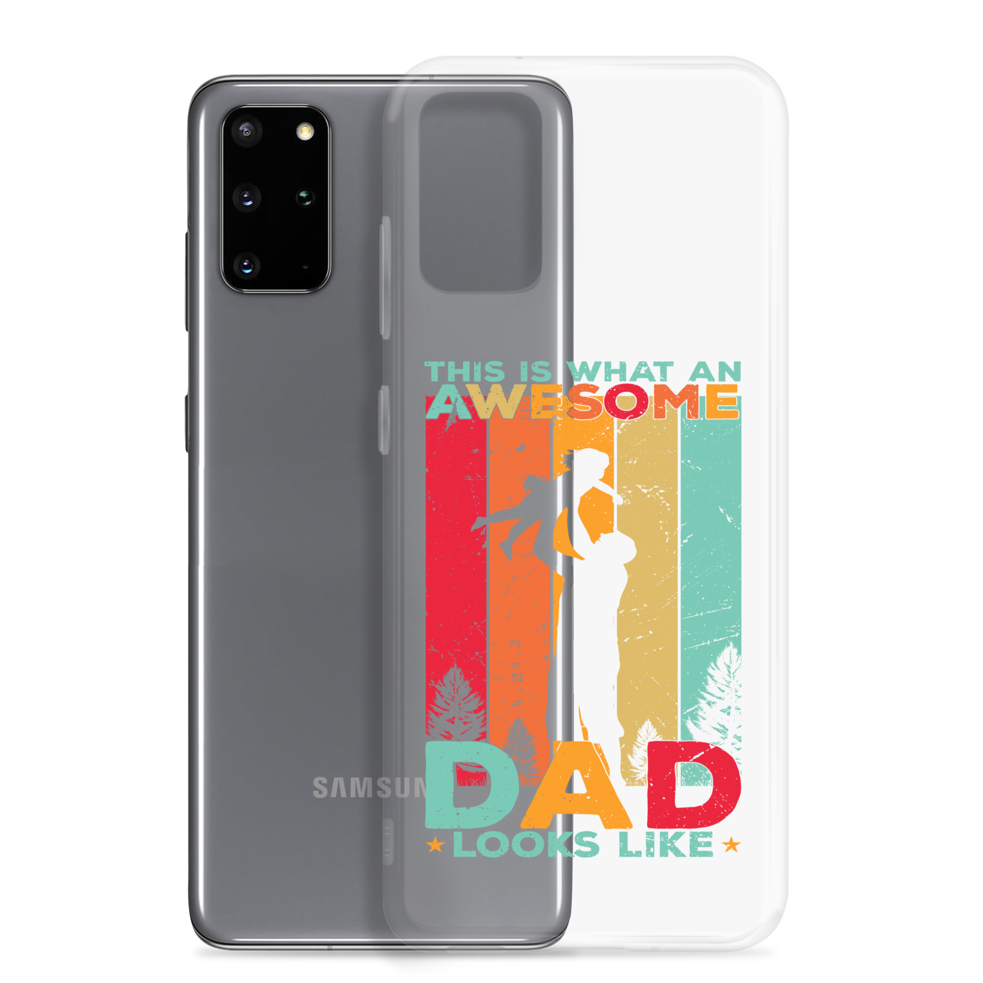 This What An Awesome Dad Looks Like Clear Case for Samsung®