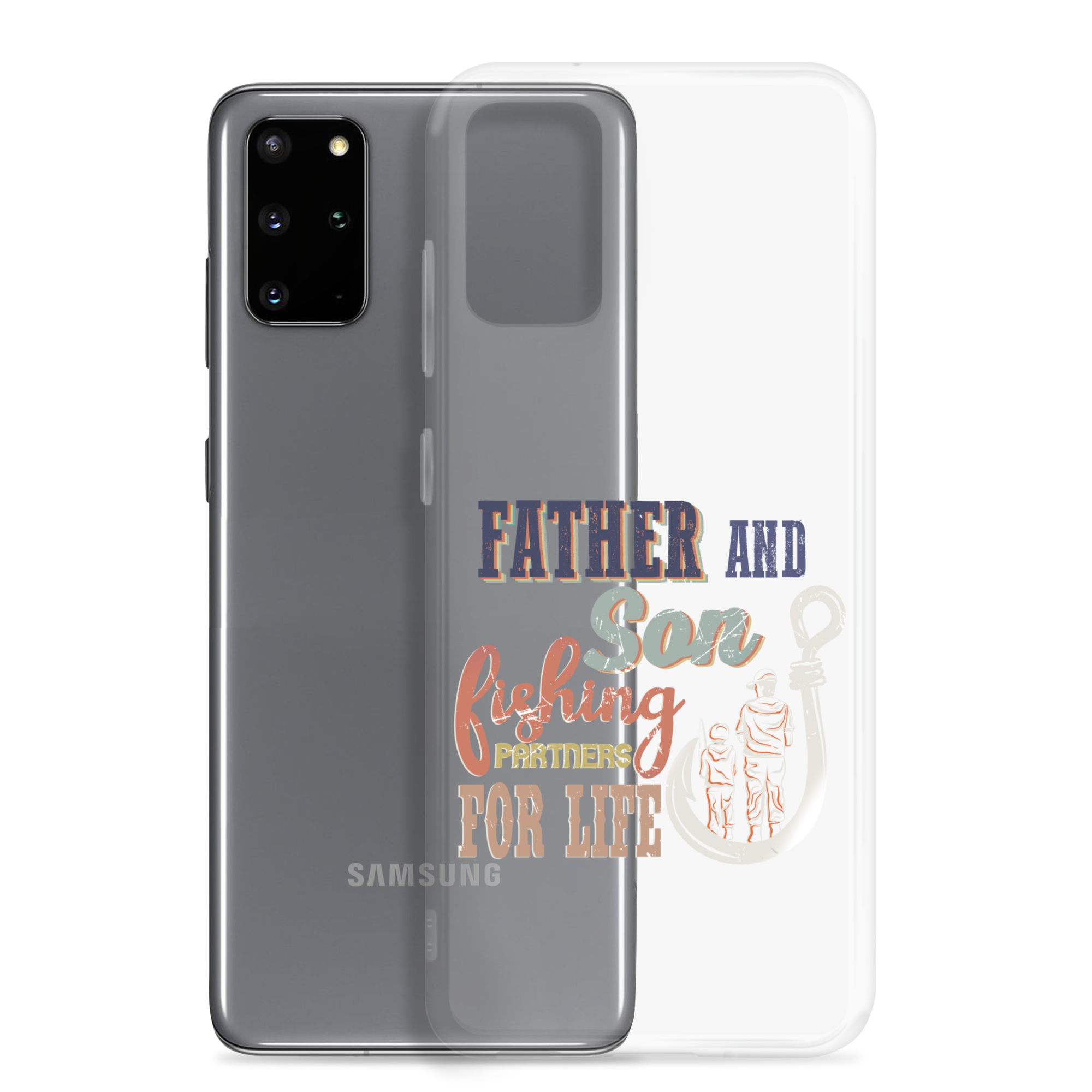 Father And Son Fishing Partners For Life Clear Case for Samsung®