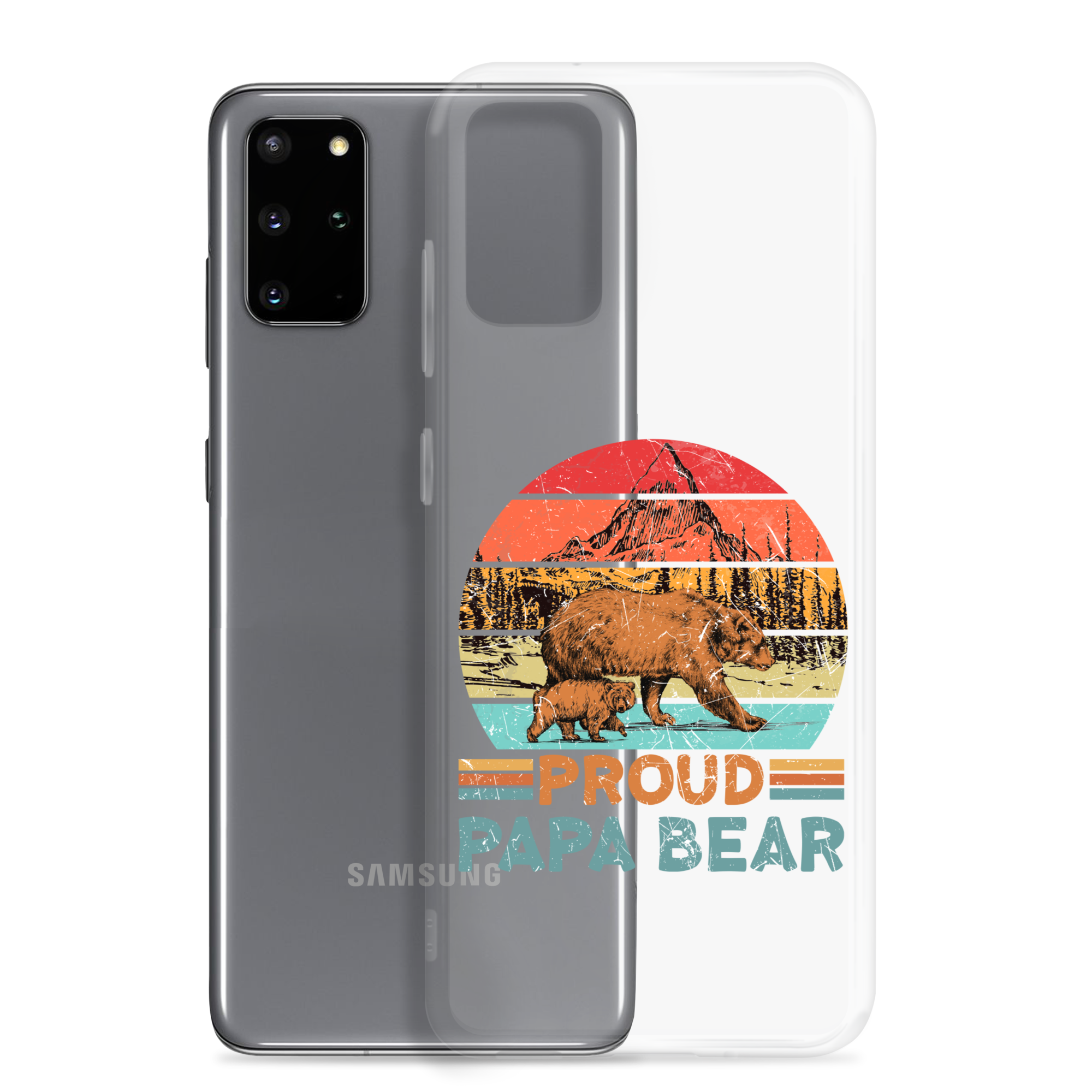 Proud Papa Bear Clear Case for Samsung®