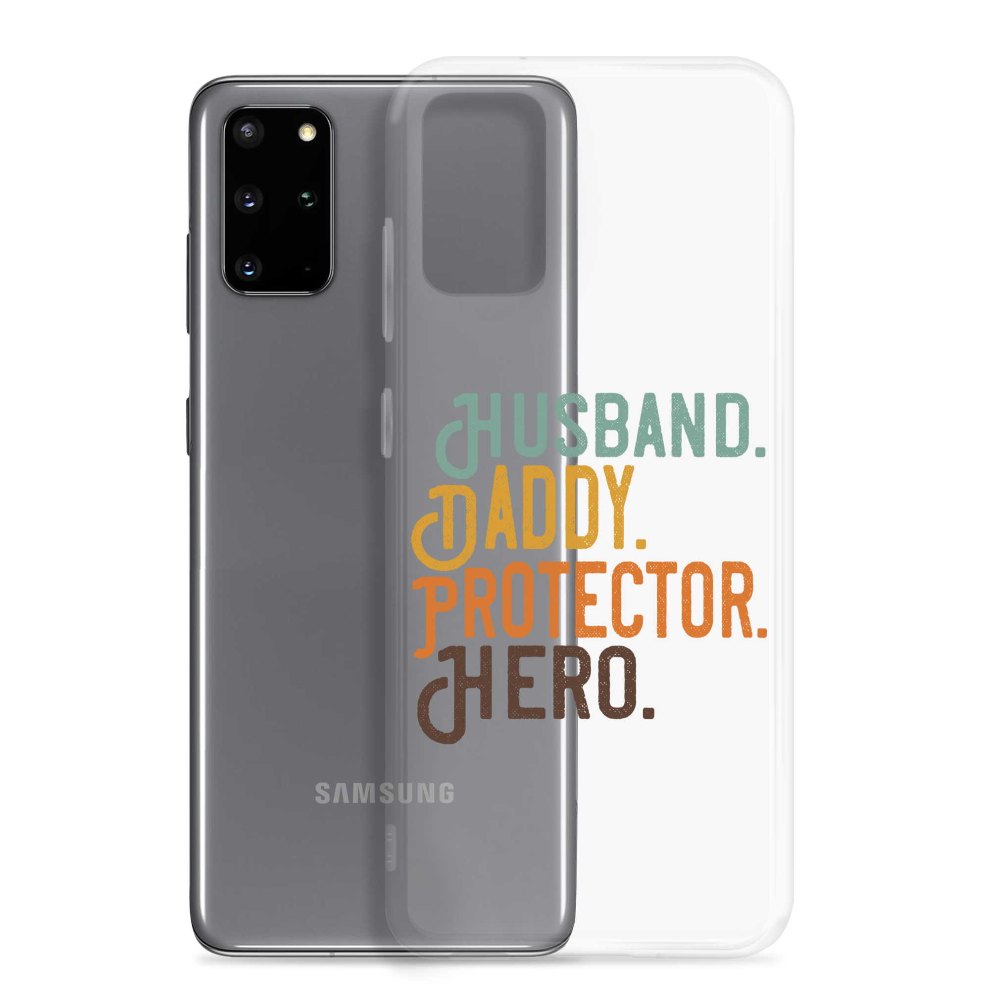 Husband. Daddy. Protector. Hero Clear Case for Samsung®