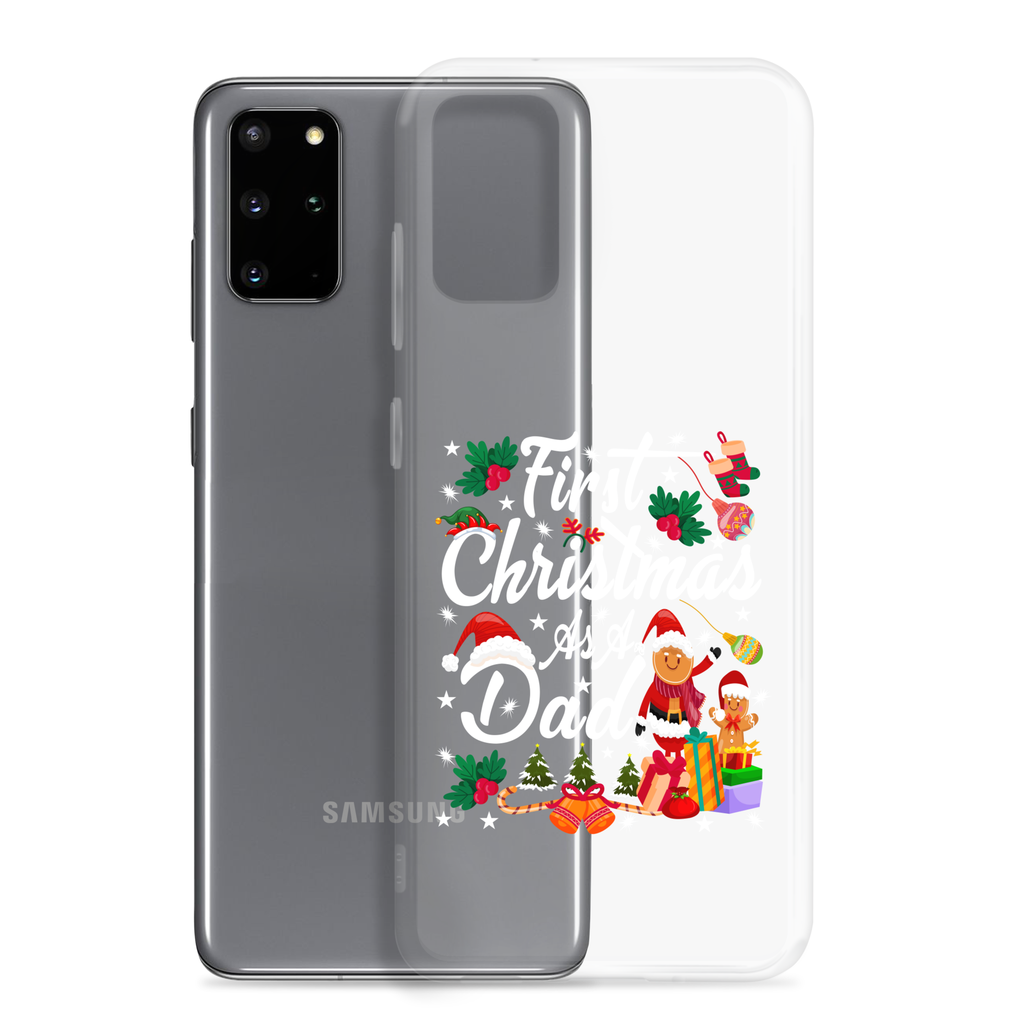 First Christmas As A Dad Clear Case for Samsung®