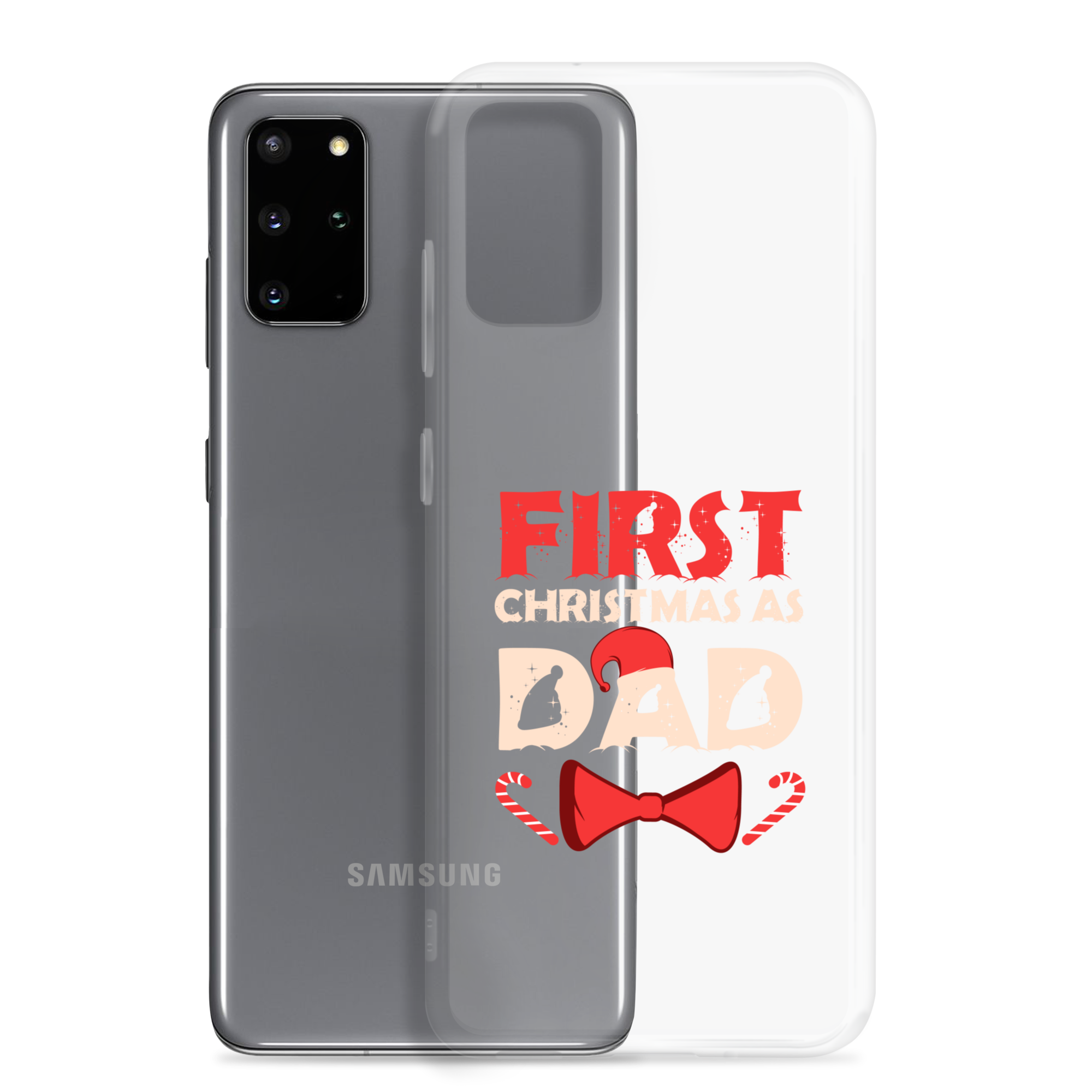 First Christmas As Dad Clear Case for Samsung®