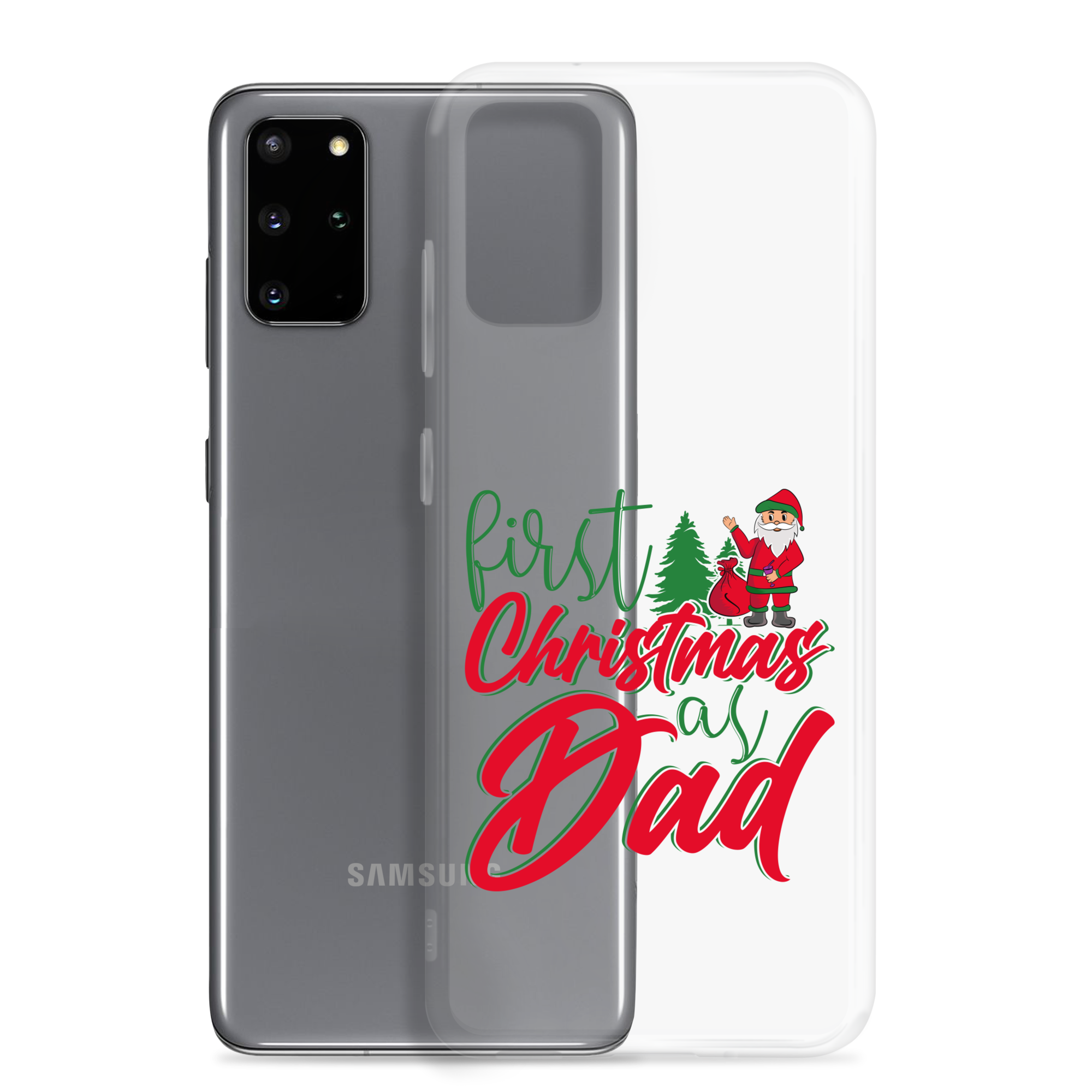 First Christmas As Dad Clear Case for Samsung®