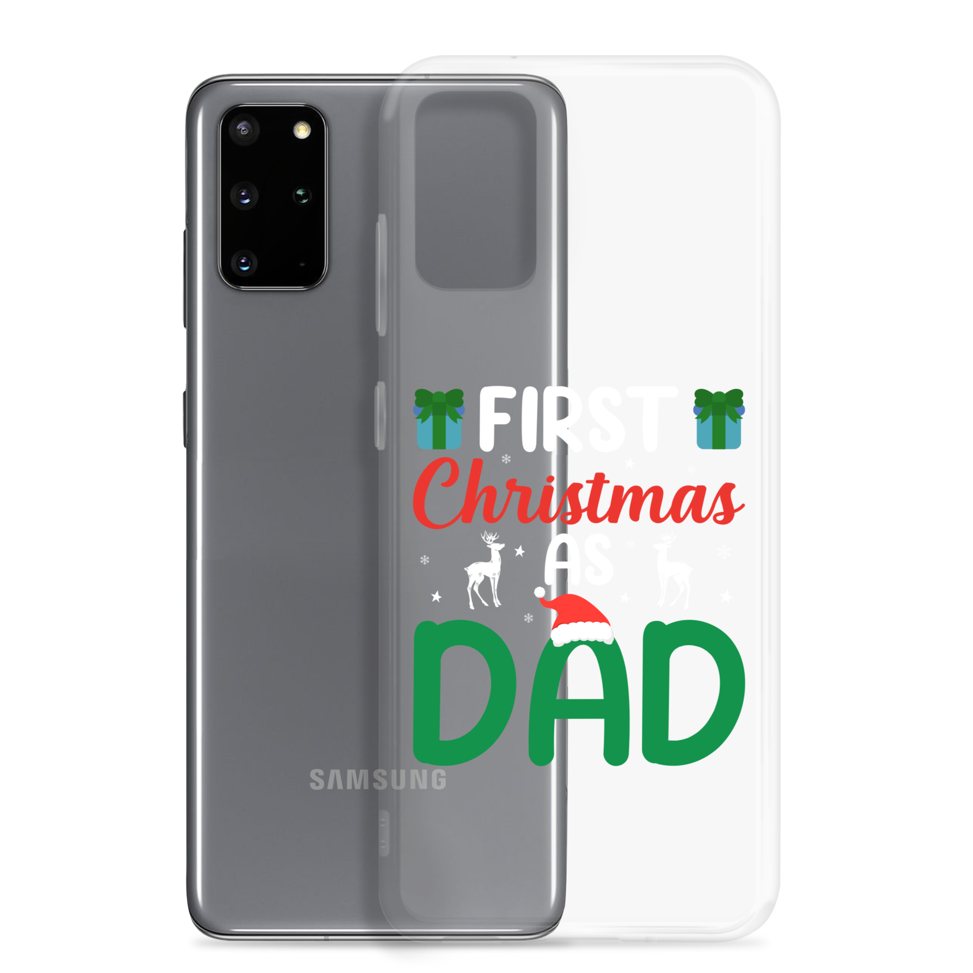 First Christmas As Dad Clear Case for Samsung®