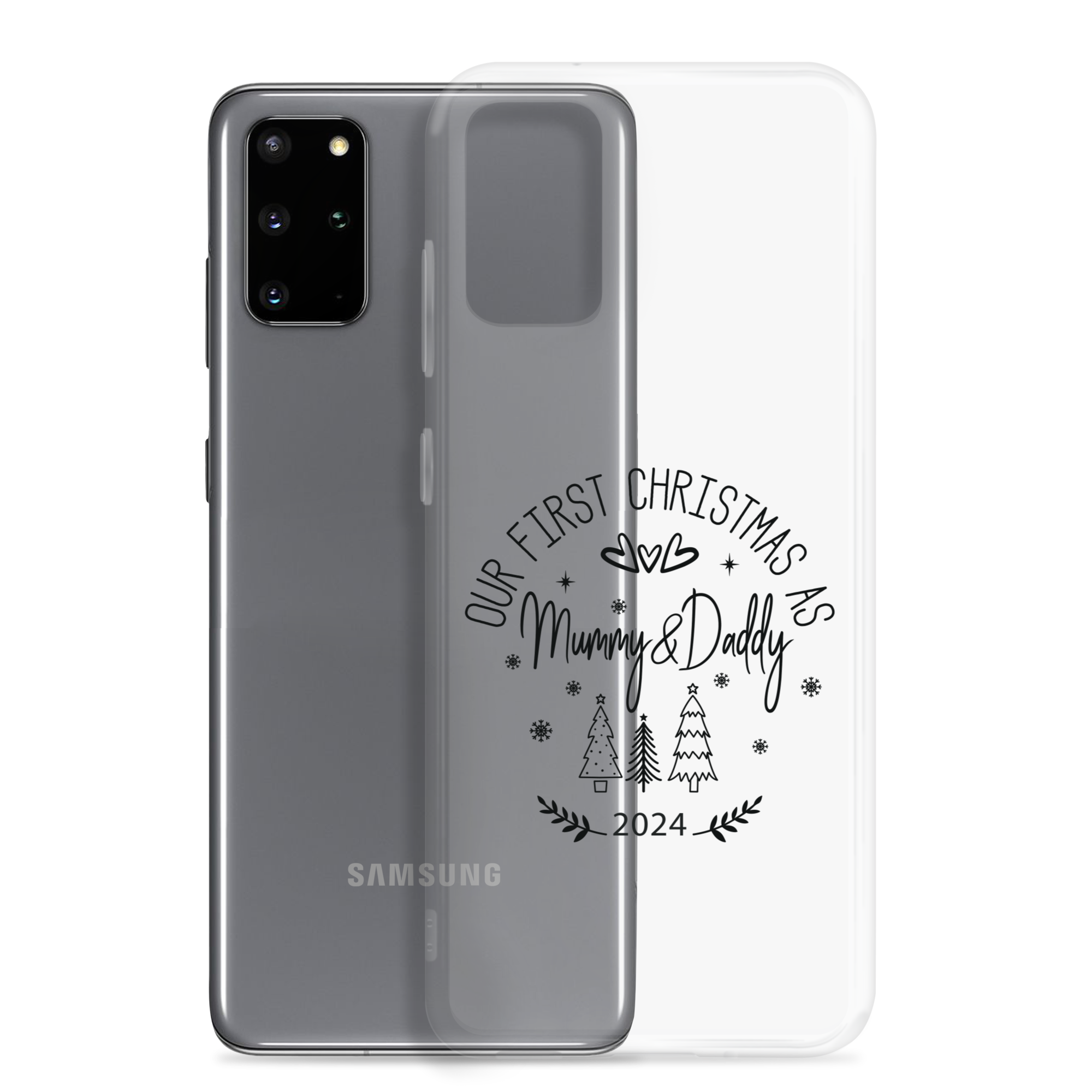 Our First Christmas As Daddy & Mummy 2024 Clear Case for Samsung®