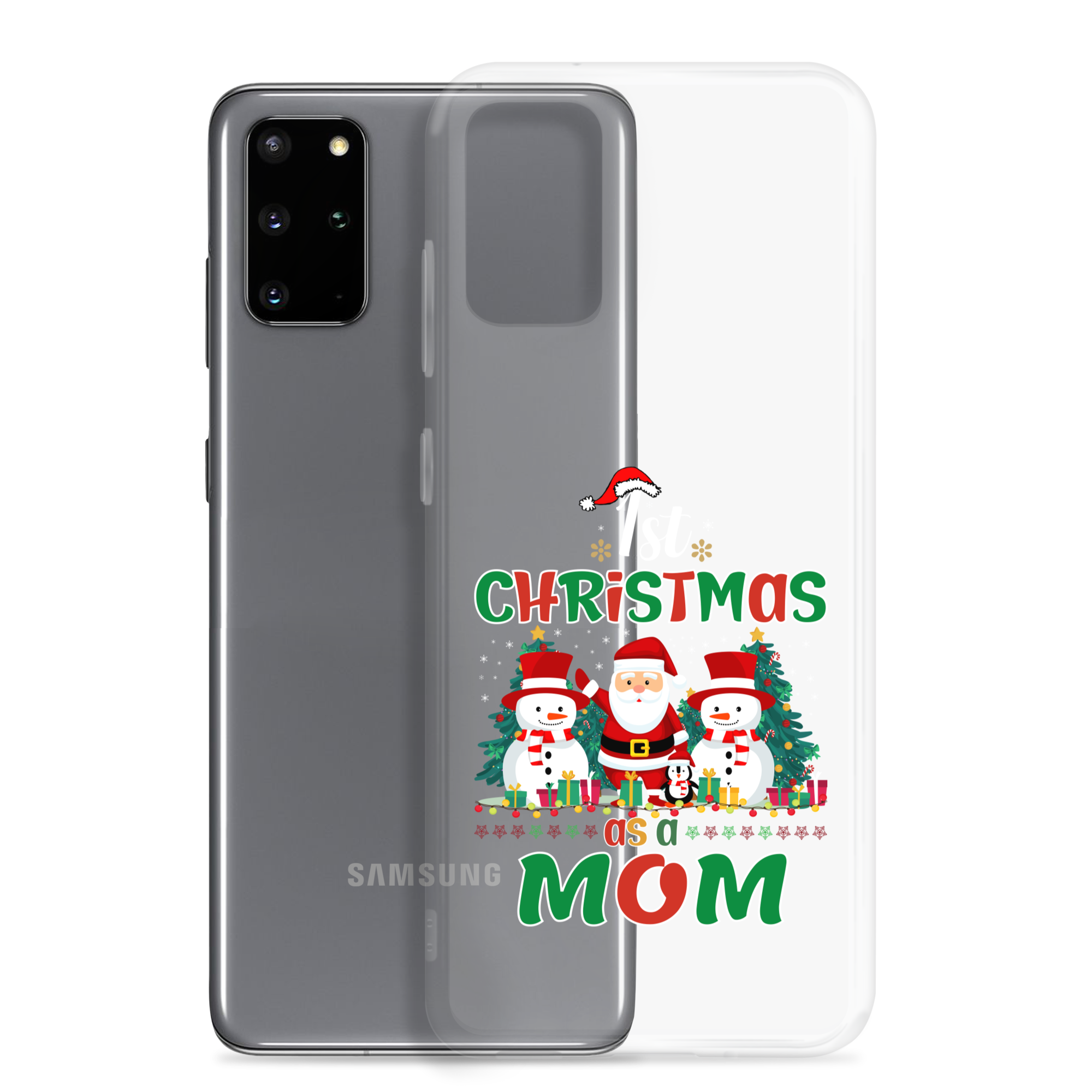 1st Christmas As A Mom Clear Case for Samsung®