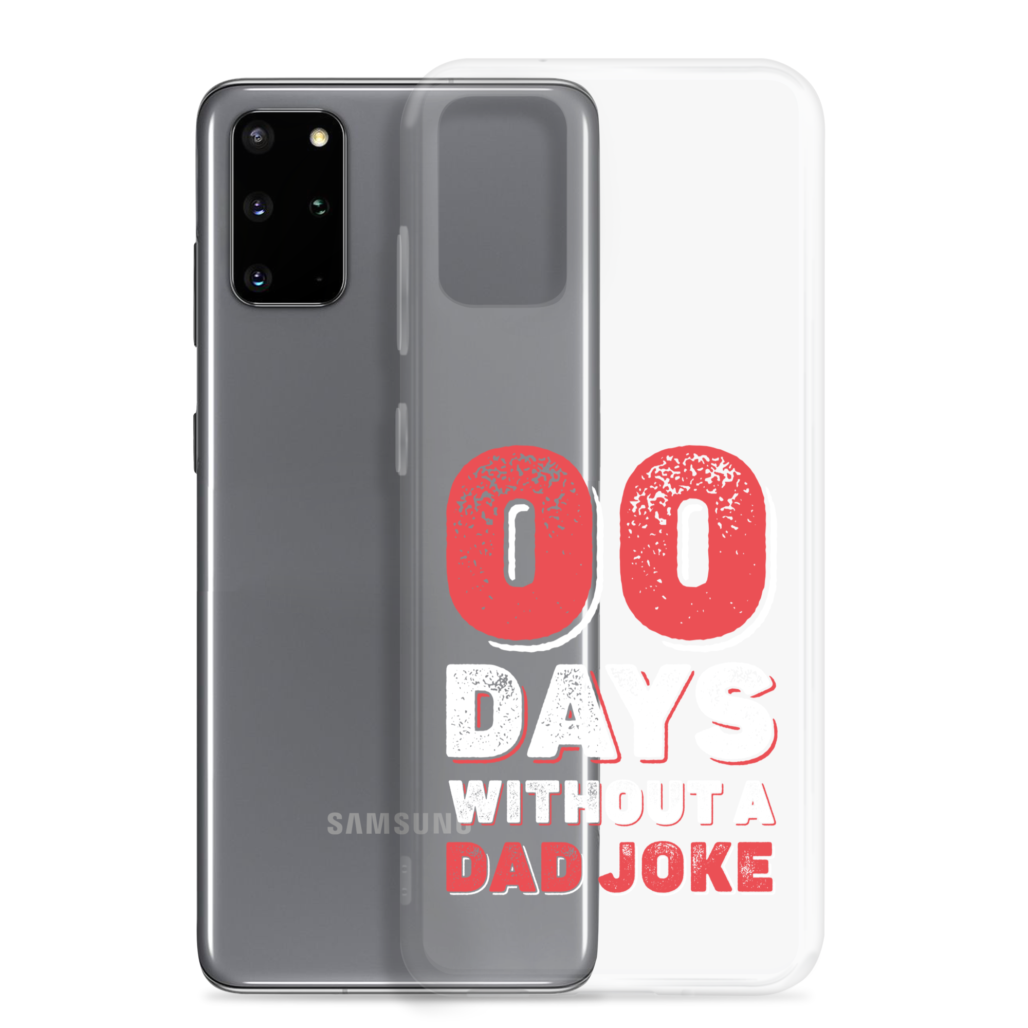 Zero Days Without A Dad Joke Clear Case for Samsung®