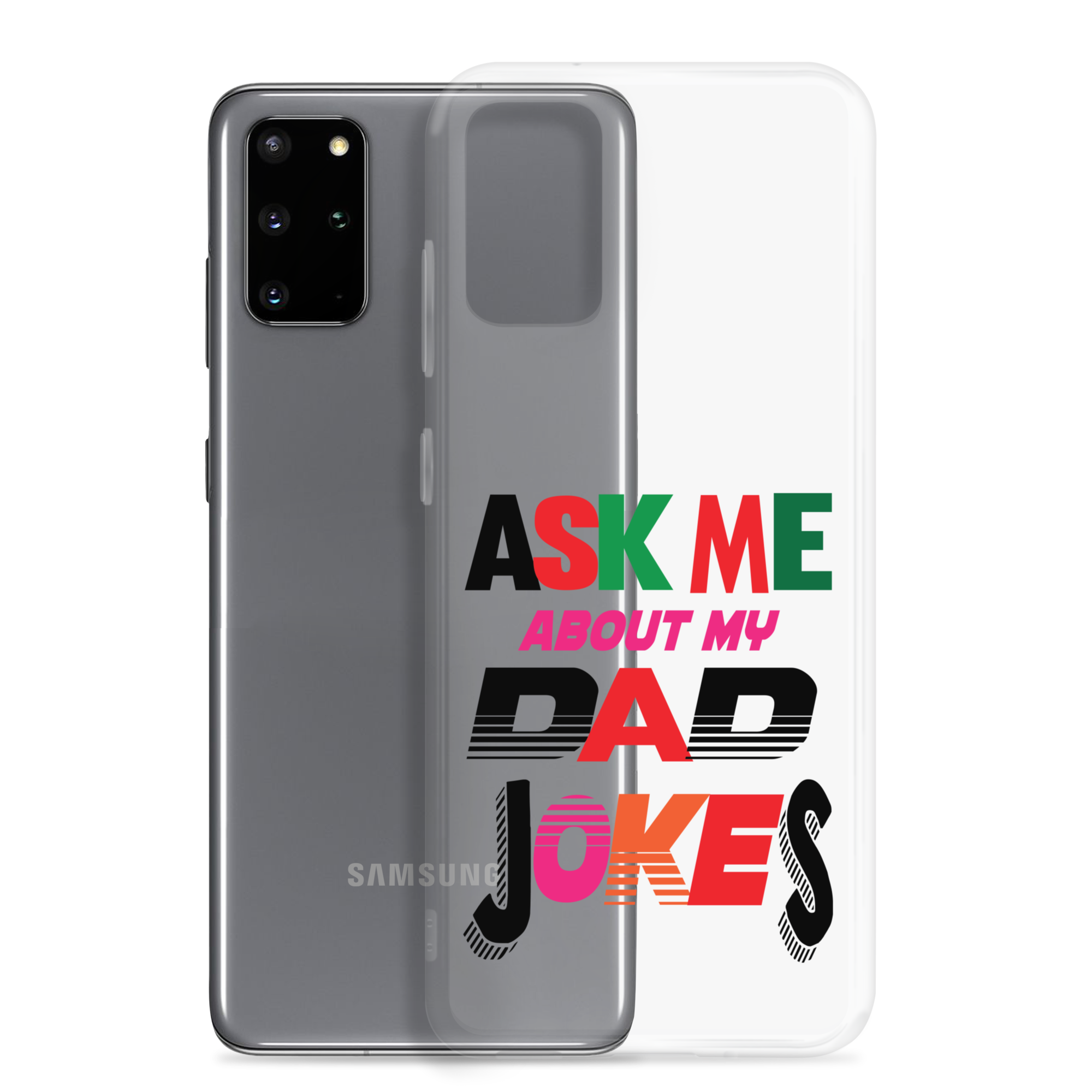 Ask Me About My Dad Jokes Clear Case for Samsung®