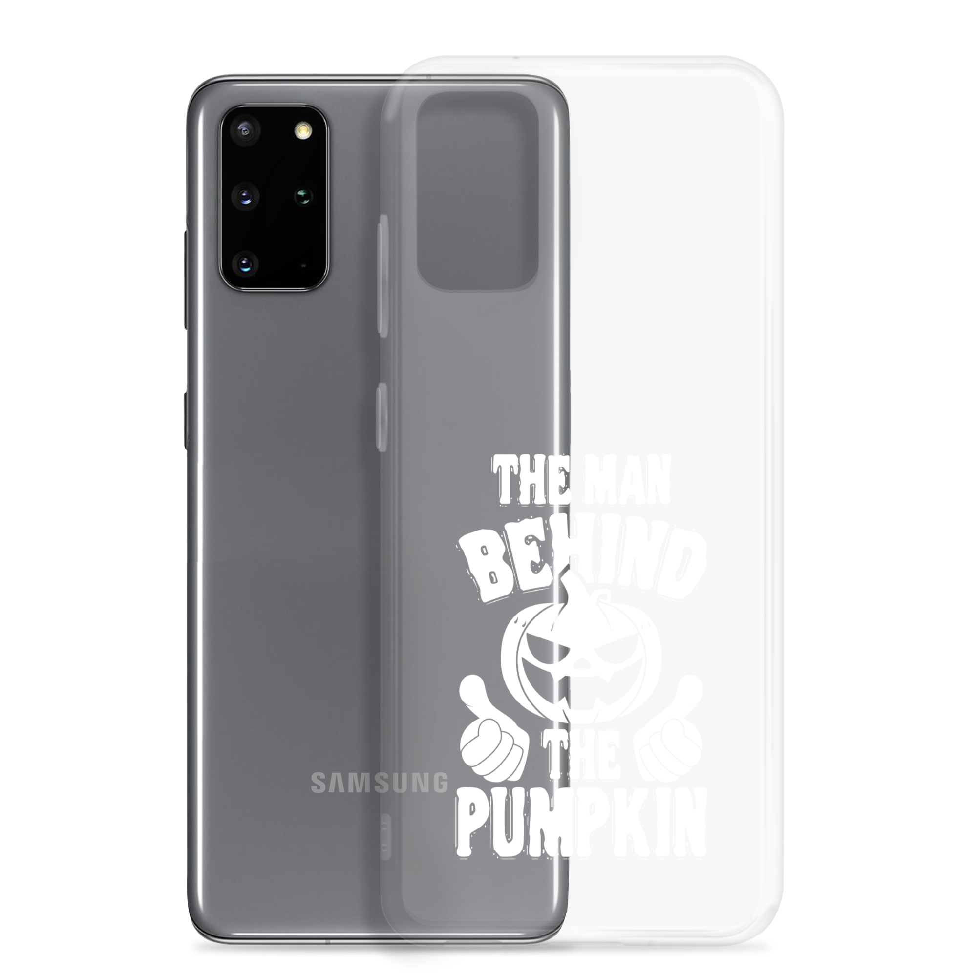 The Man Behind The Pumpkin Clear Case for Samsung®