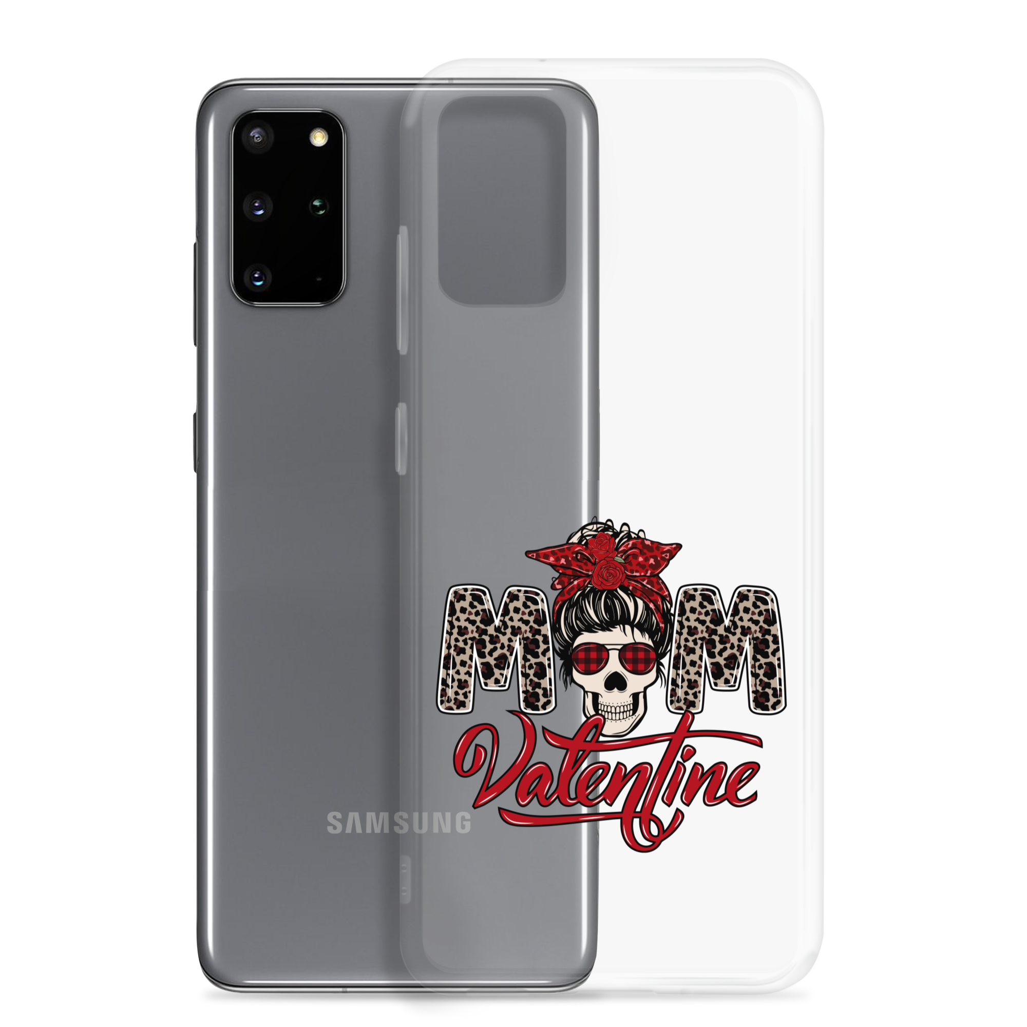 Skull Mom Valentine Clear Case for Samsung®