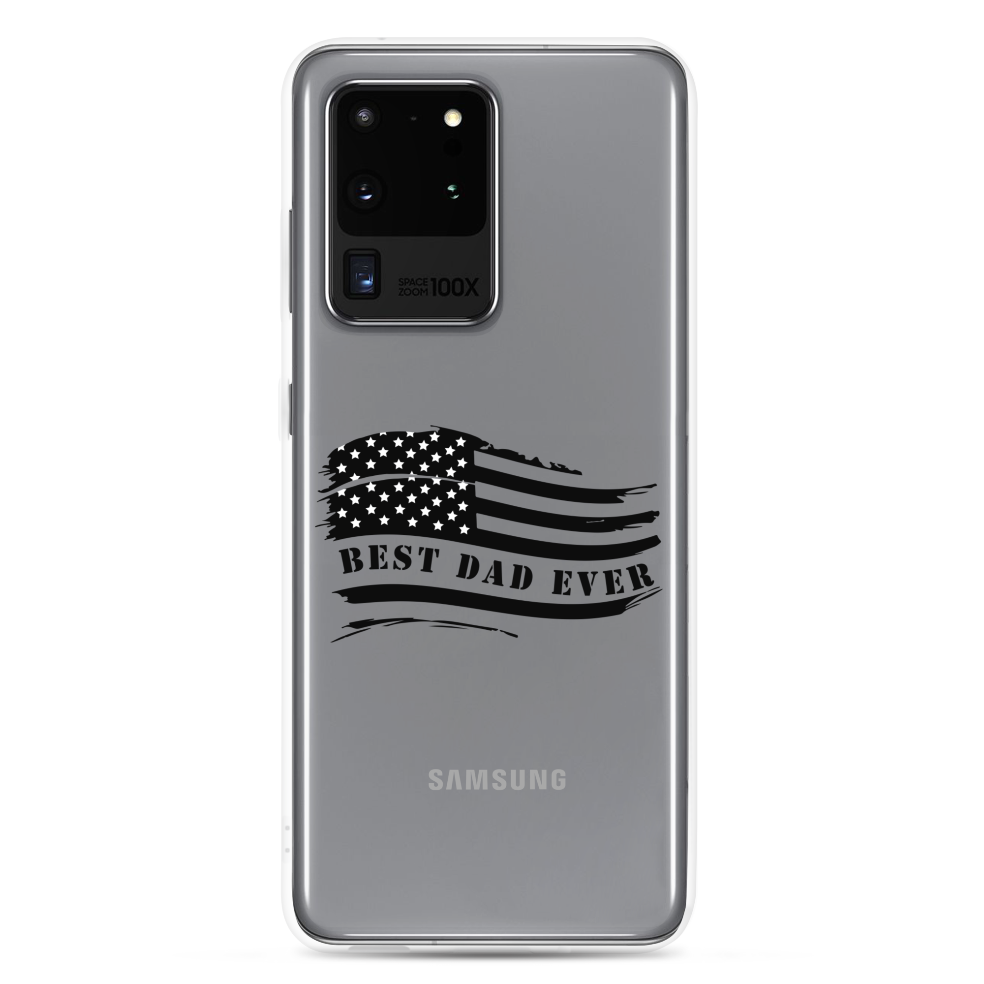 Best Dad Ever American Flag Clear Case for Samsung®