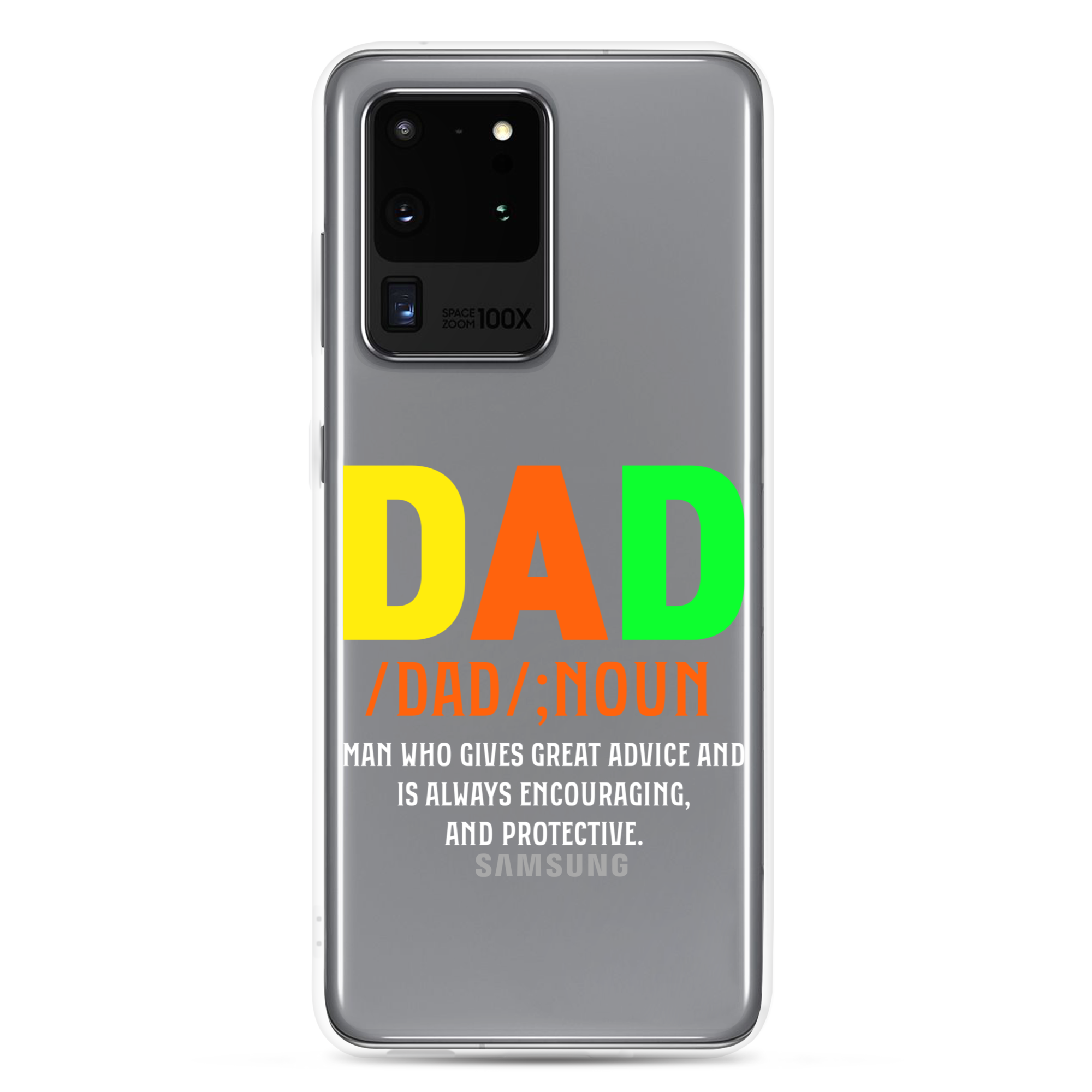 Dad Man Who Gives Great Advice And Is Always encouraging And Protective Clear Case for Samsung®