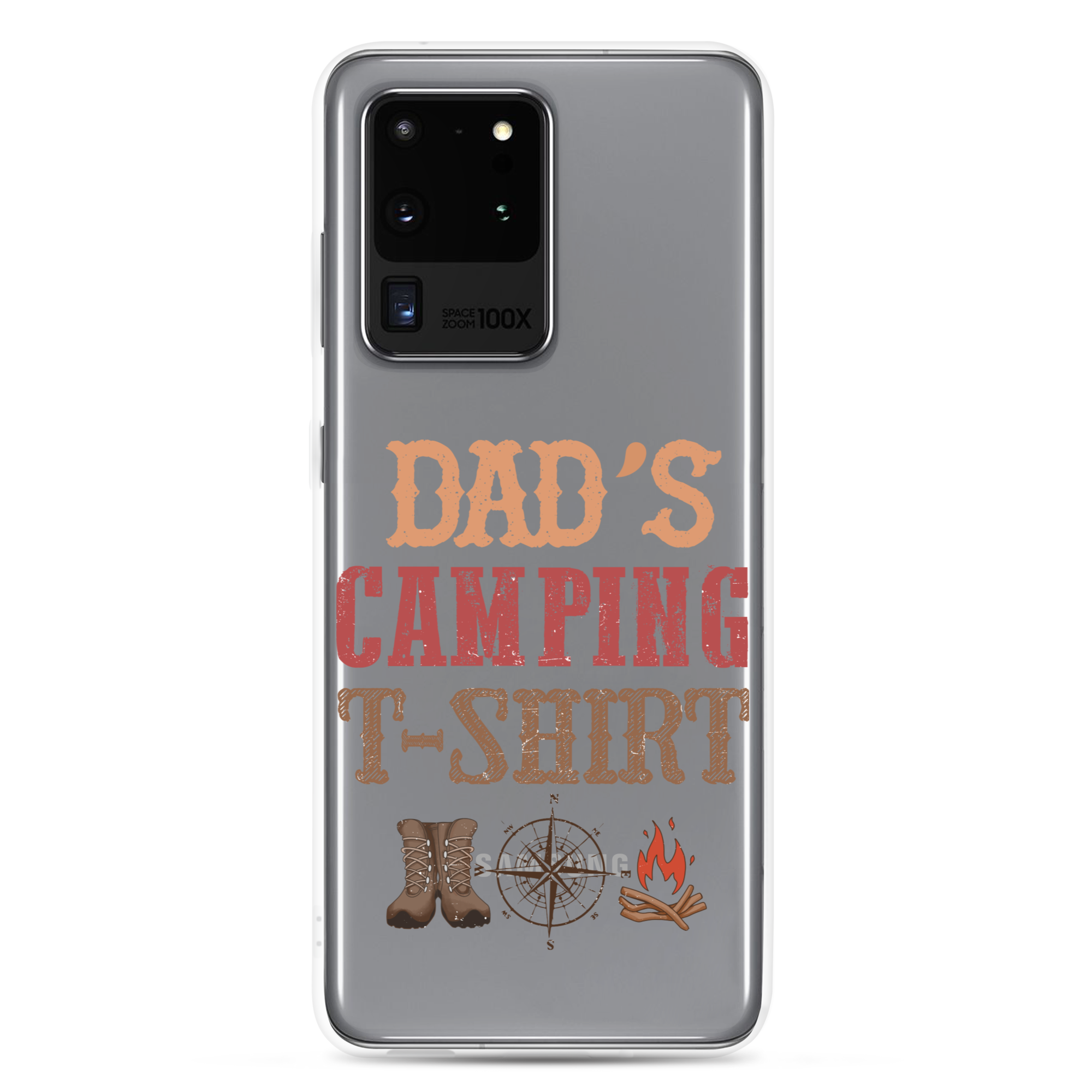 Dad's Camping T-Shirt Clear Case for Samsung®