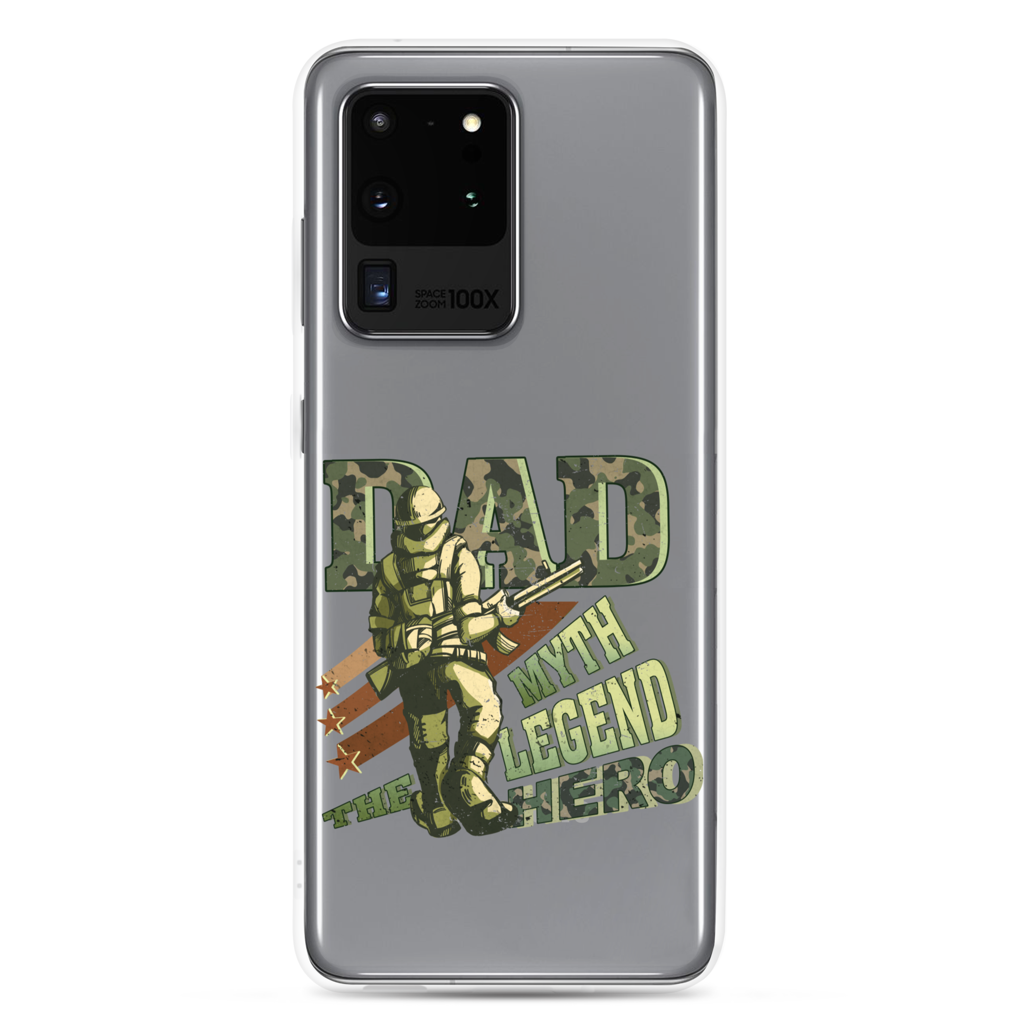 Dad The Myth The Legend The Hero Clear Case for Samsung®