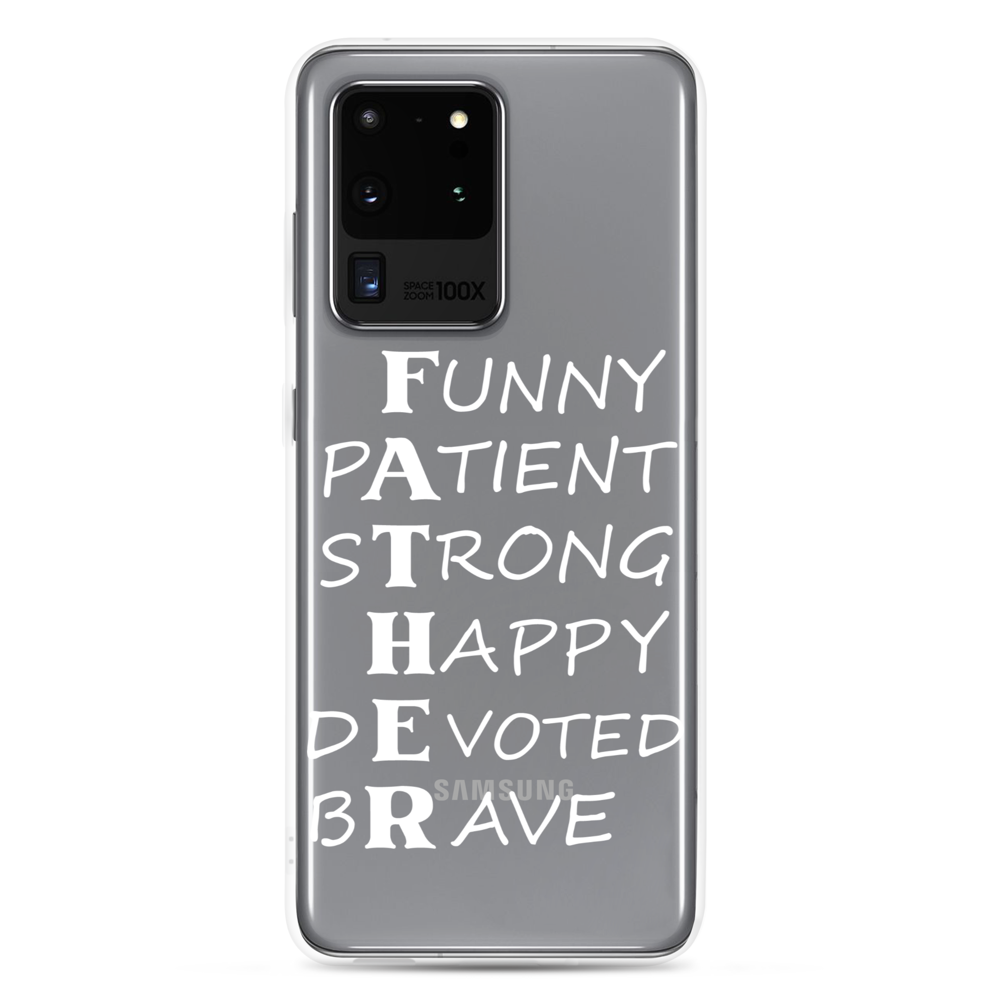 Funny Patient Strong Happy Devoted Brave Clear Case for Samsung®