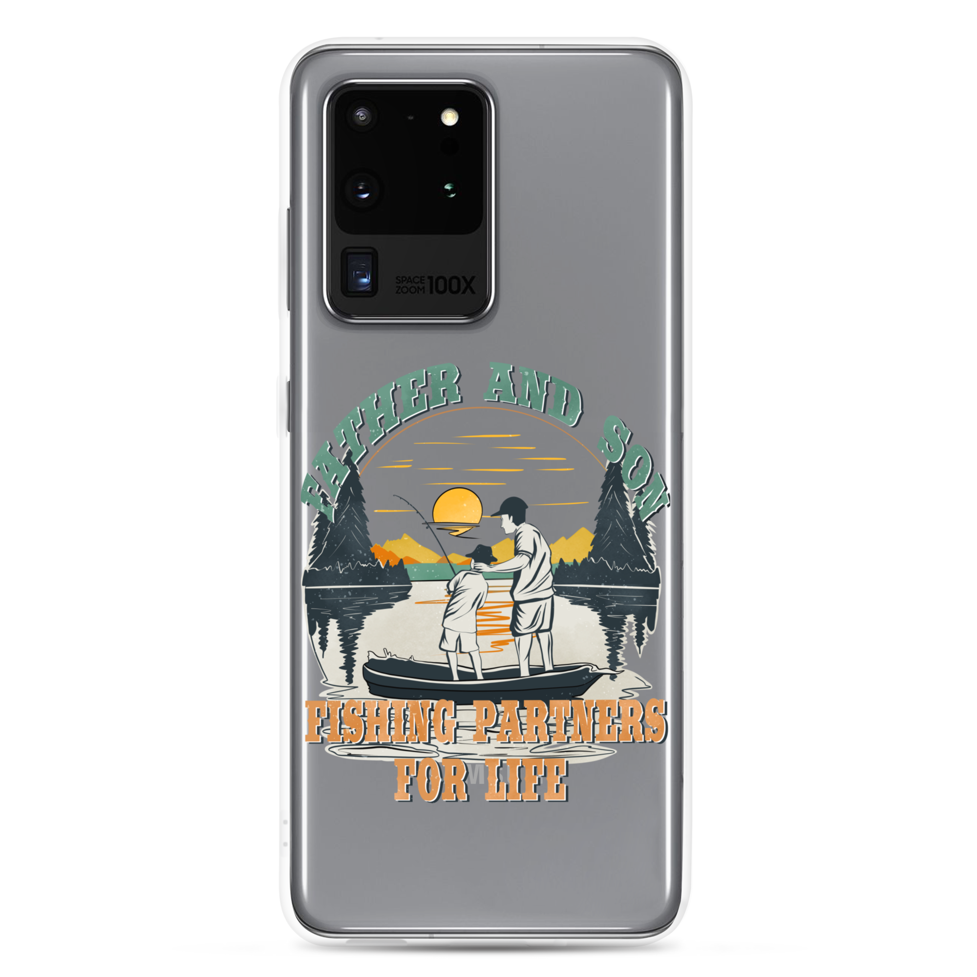 Father And Son Fishing Partners For Life Clear Case for Samsung®