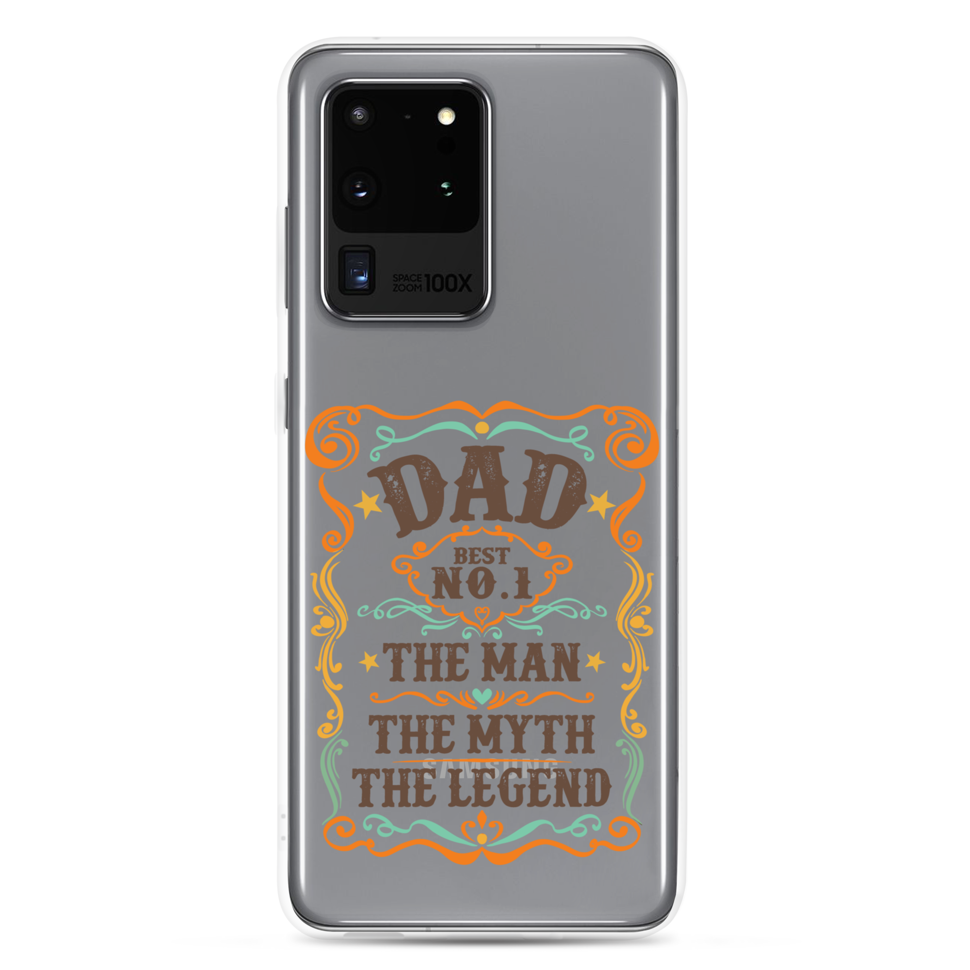 Dad Best Number 1 The Man The Myth The Legend Clear Case for Samsung®