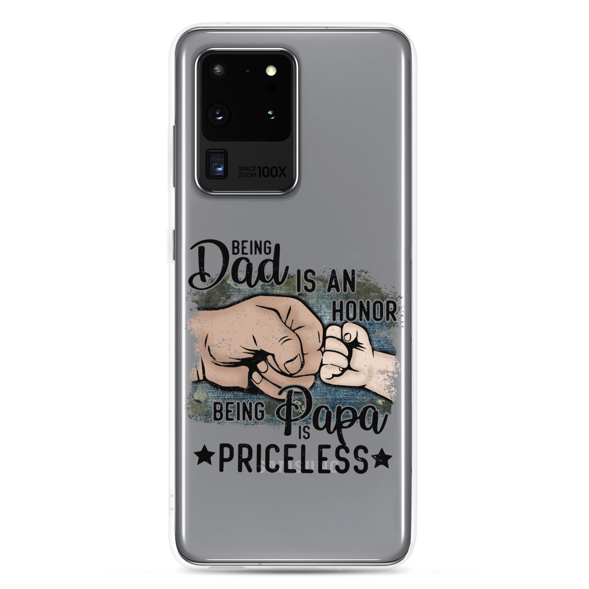 Being Dad Is An Honor Being Papa Is Priceless Clear Case for Samsung®