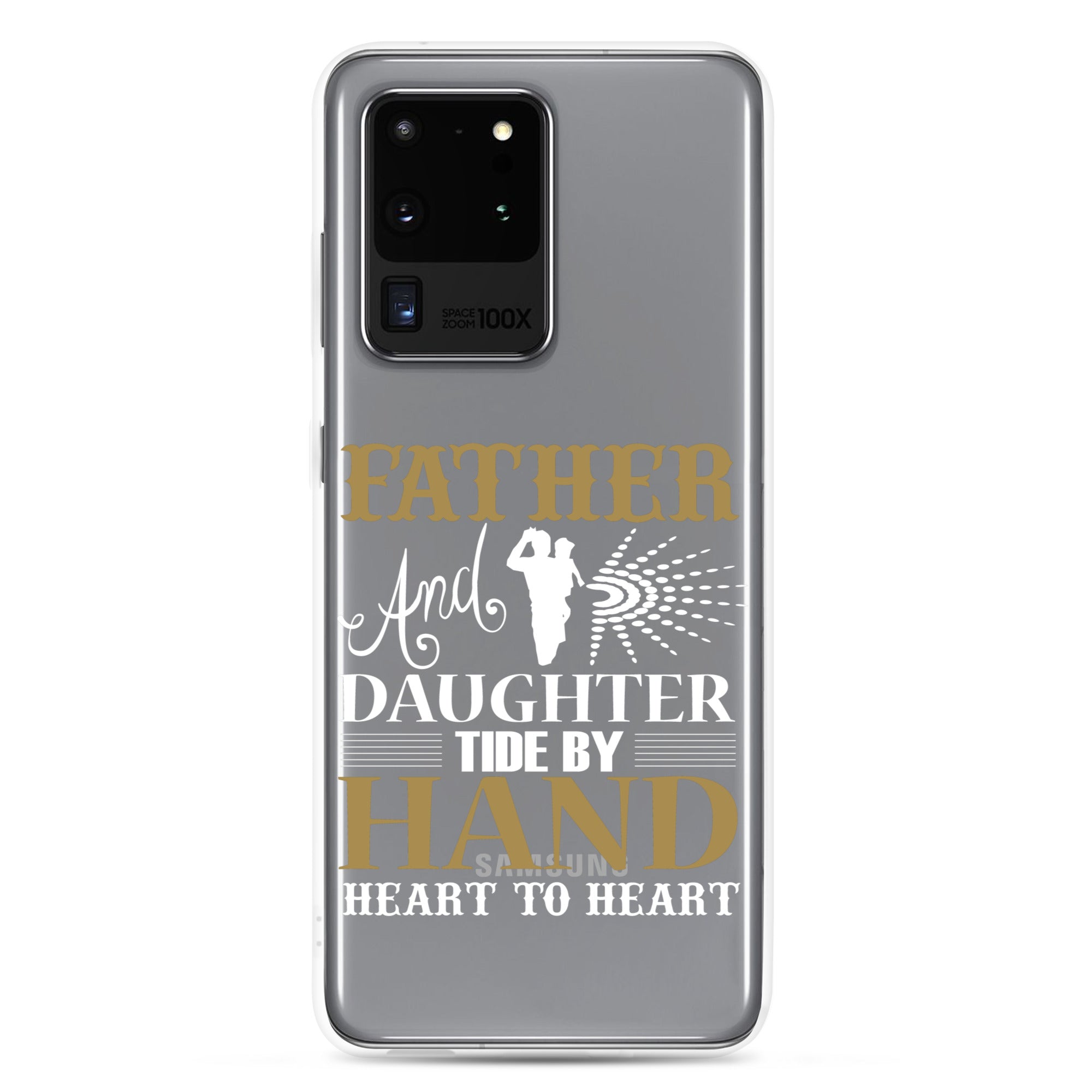 Father And Daughter Tide By Hand Heart To Heart Clear Case for Samsung®