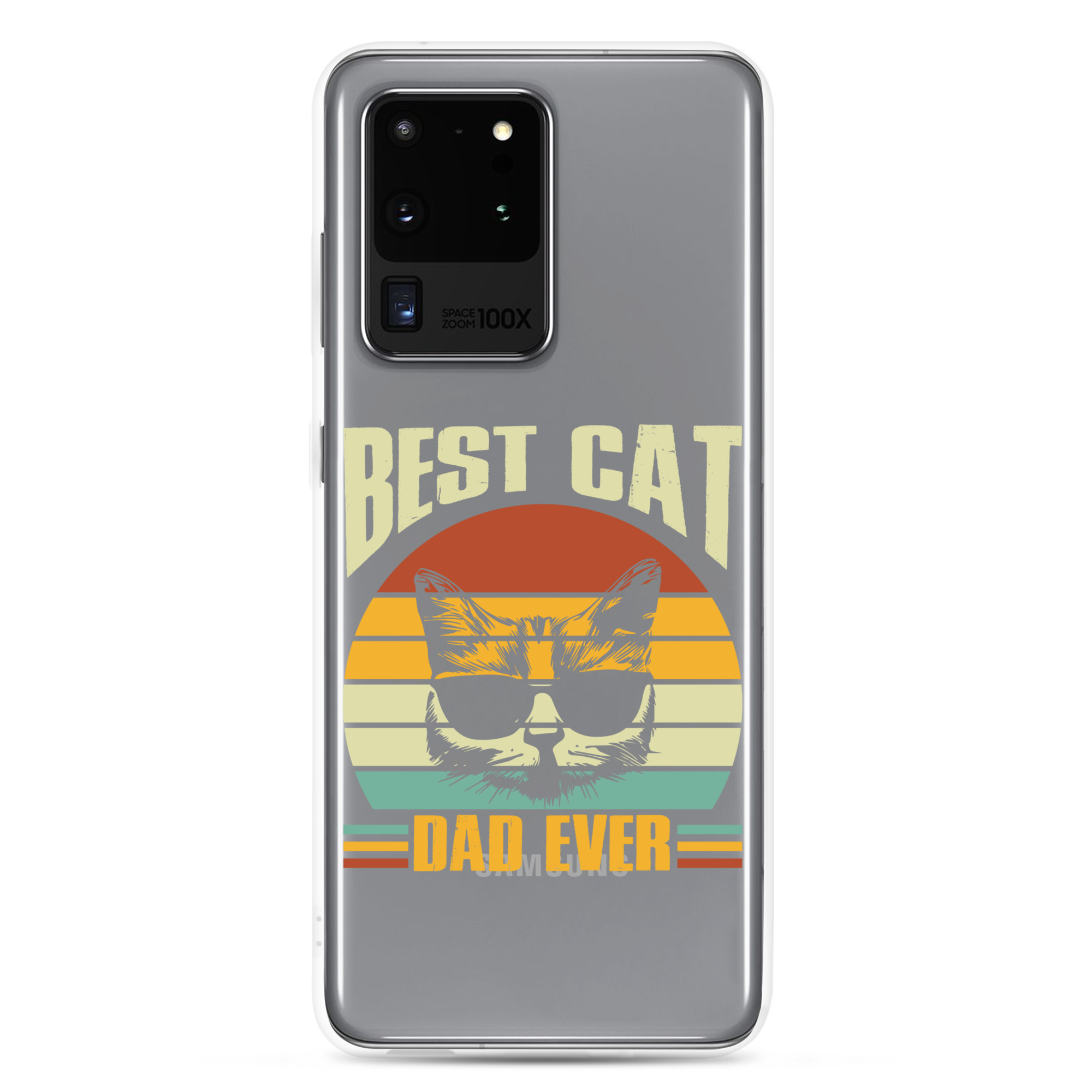 Best Cat Dad Ever Clear Case for Samsung®