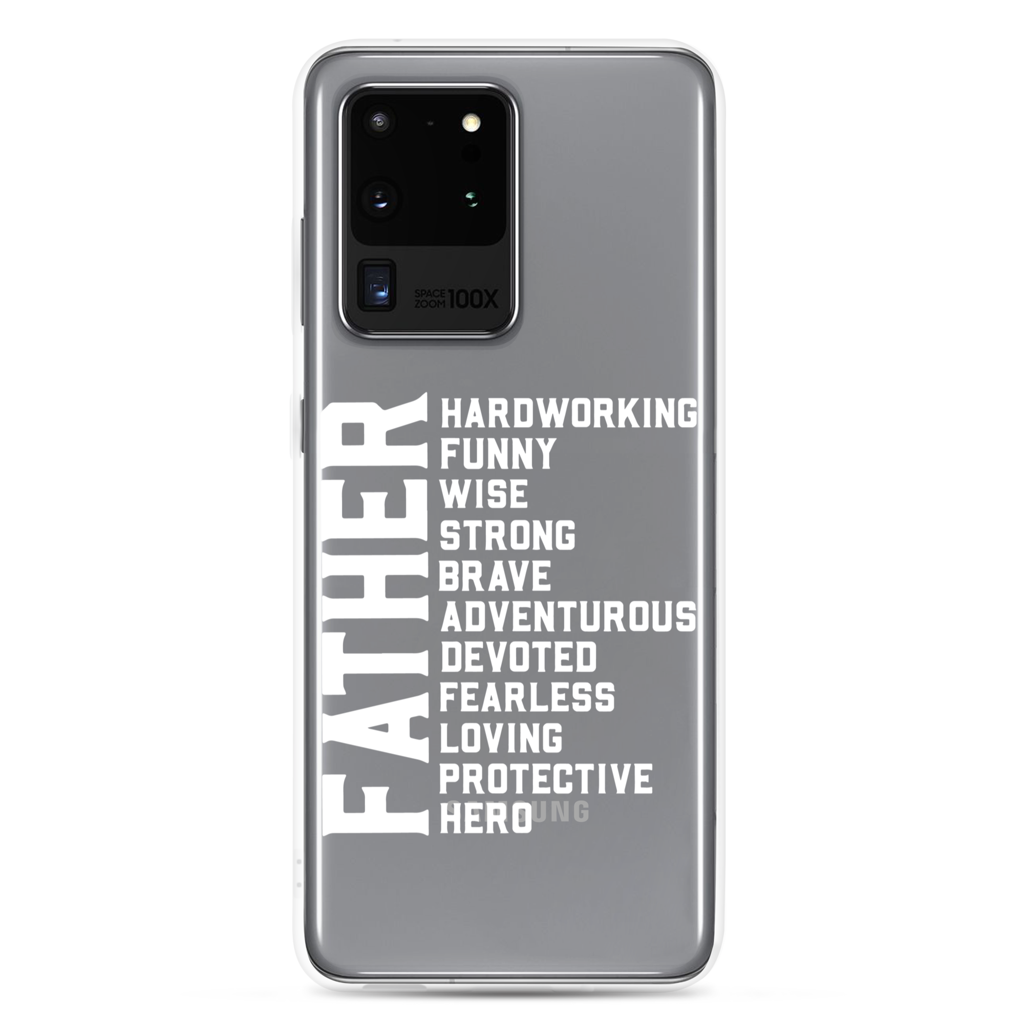 Father Hardworking funny Wise Strong Clear Case for Samsung®