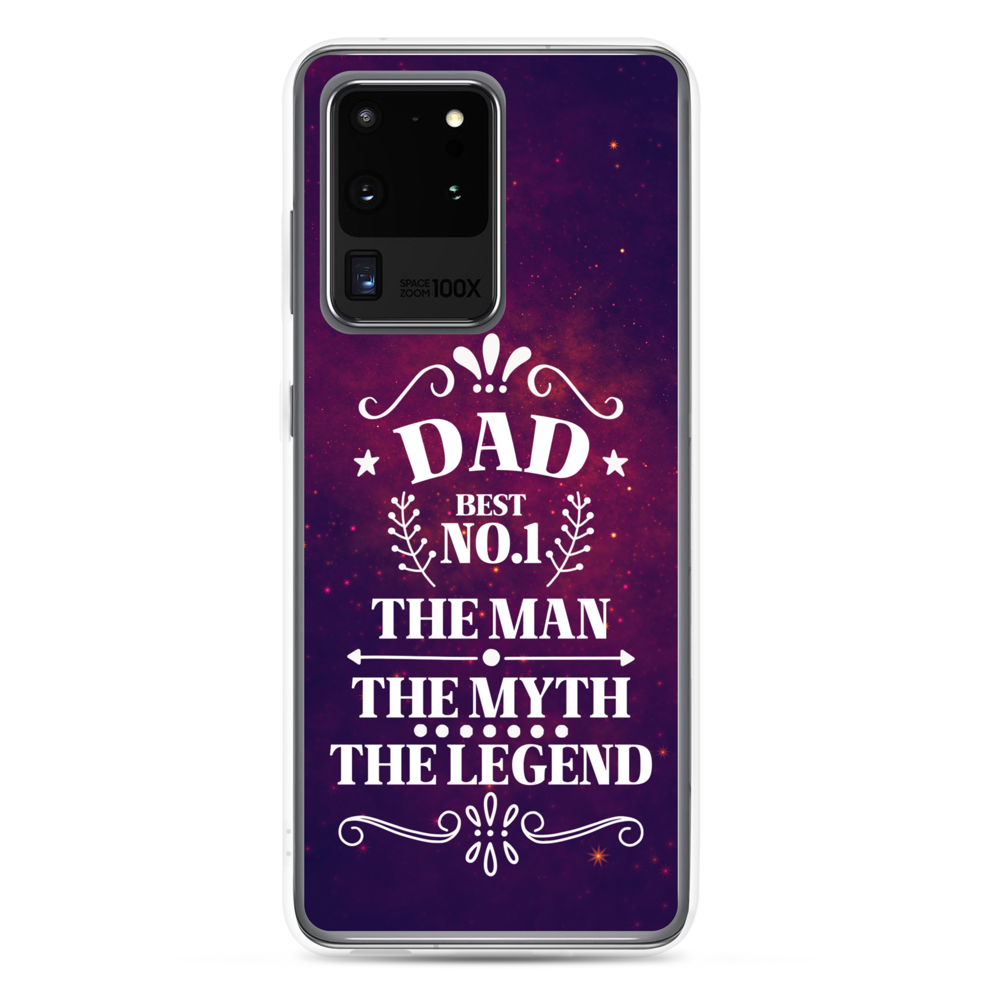 Dad Best Number 1 The Man The Myth The Legend Clear Case for Samsung®