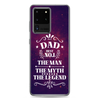 Dad Best Number 1 The Man The Myth The Legend Clear Case for Samsung®