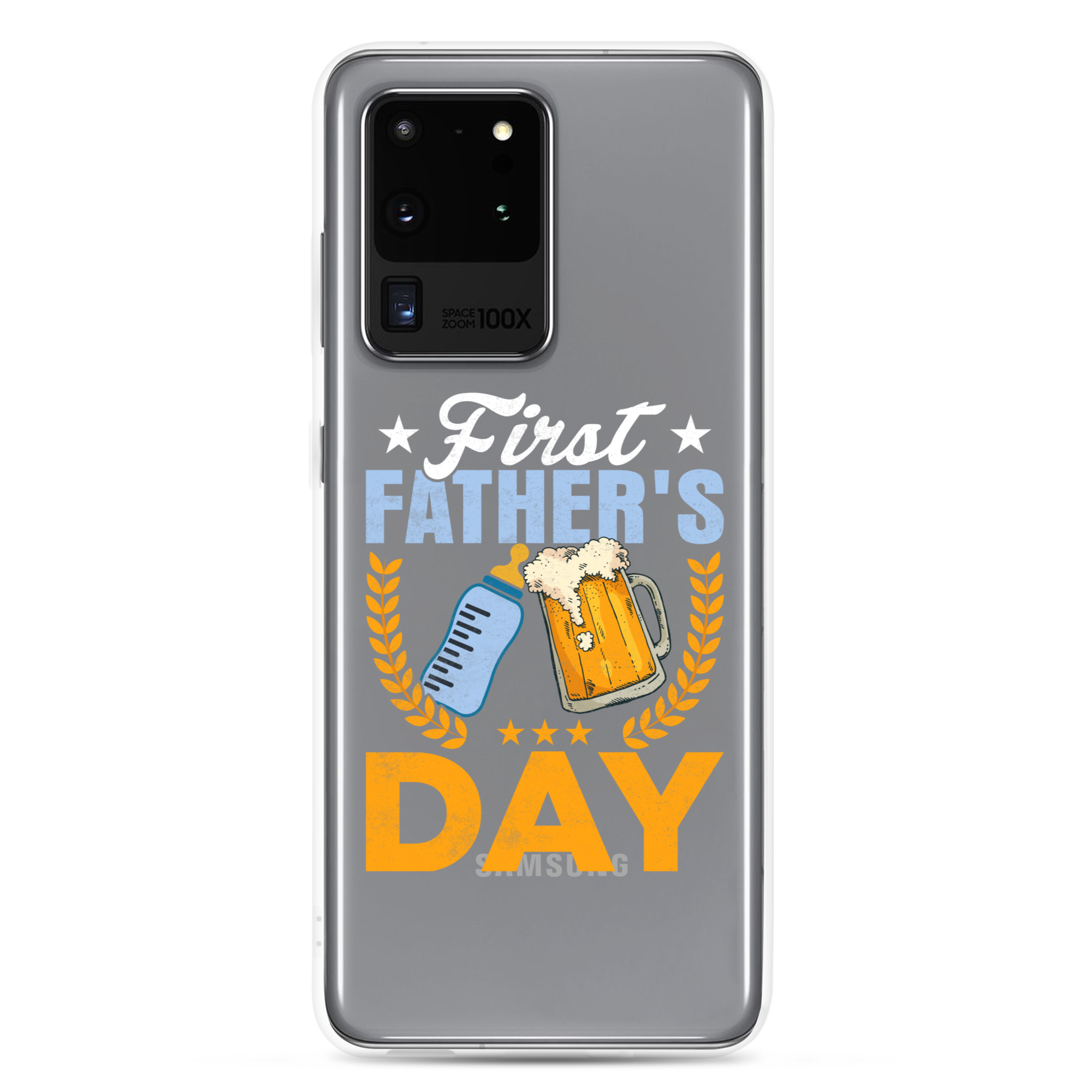 First Father's Day Clear Case for Samsung®