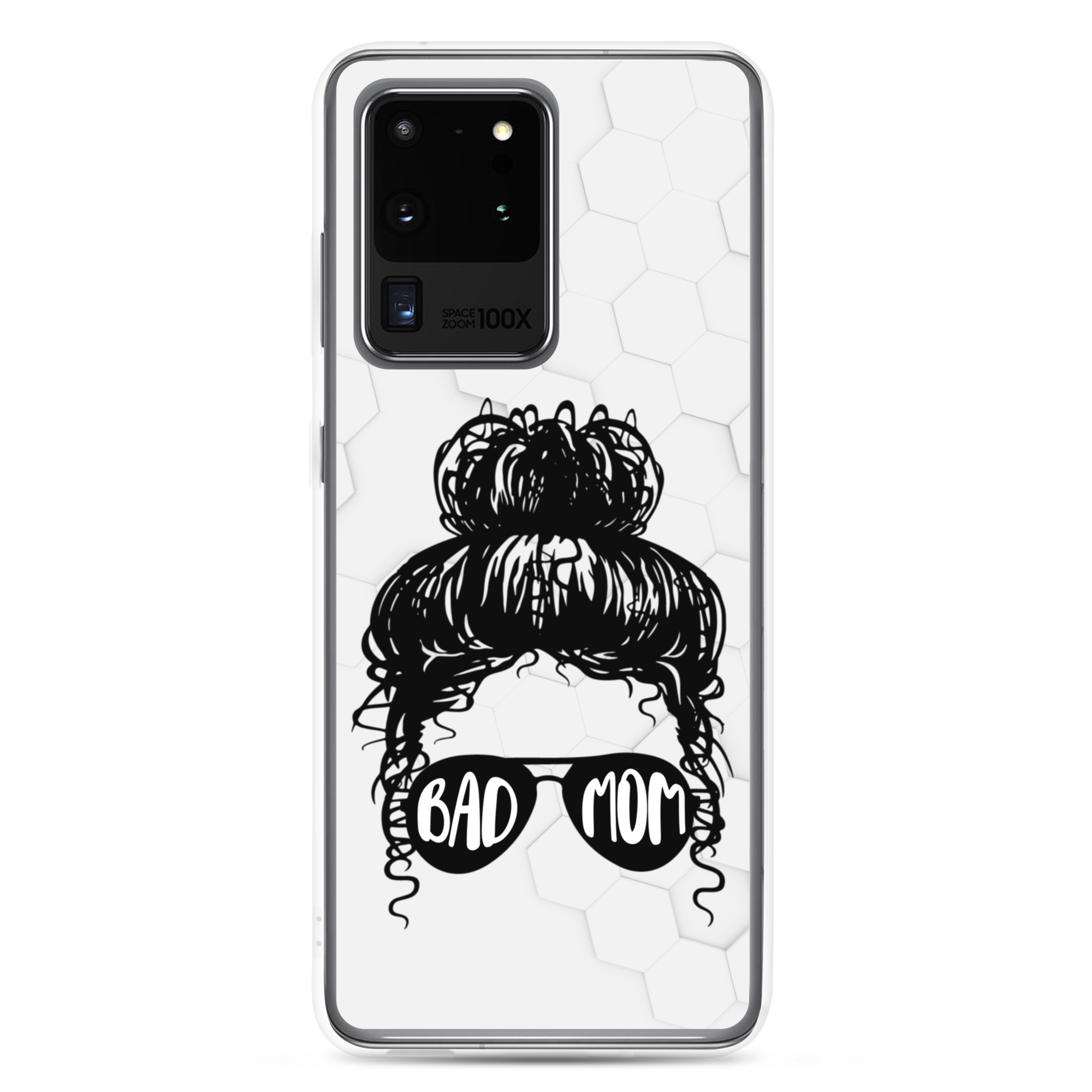 Bad Mom Messy Bun Clear Case for Samsung®