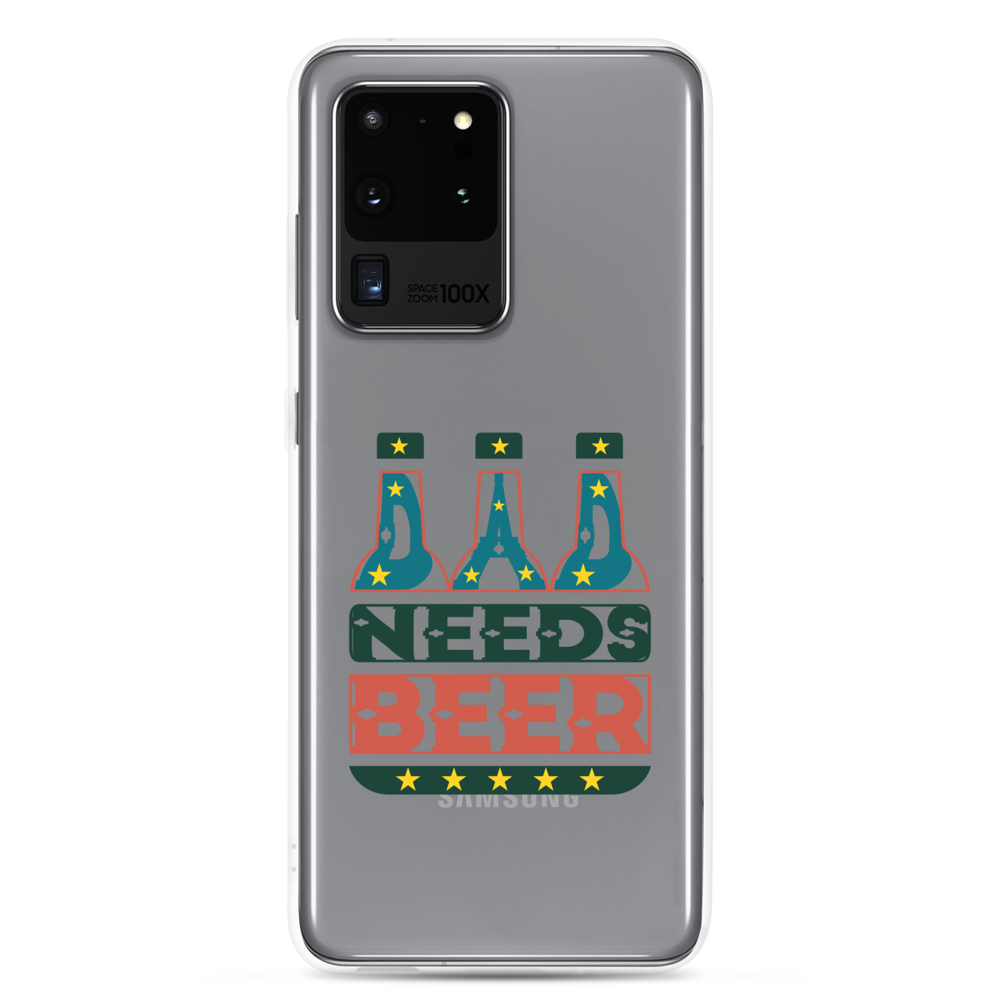 Dad Needs Beer Clear Case for Samsung®