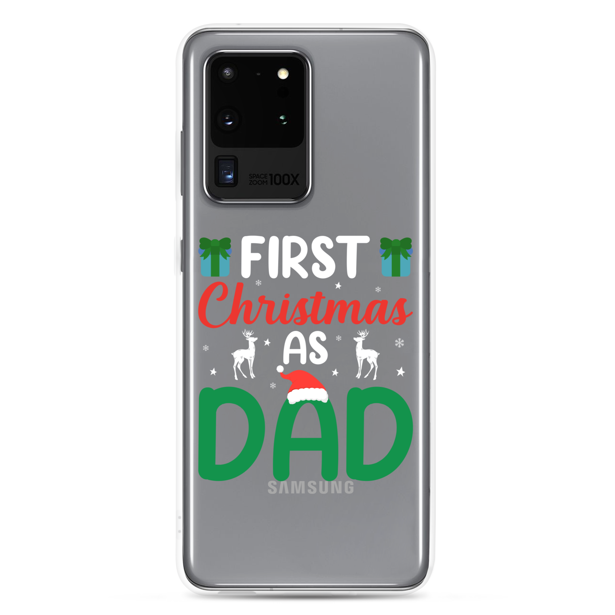 First Christmas As Dad Clear Case for Samsung®