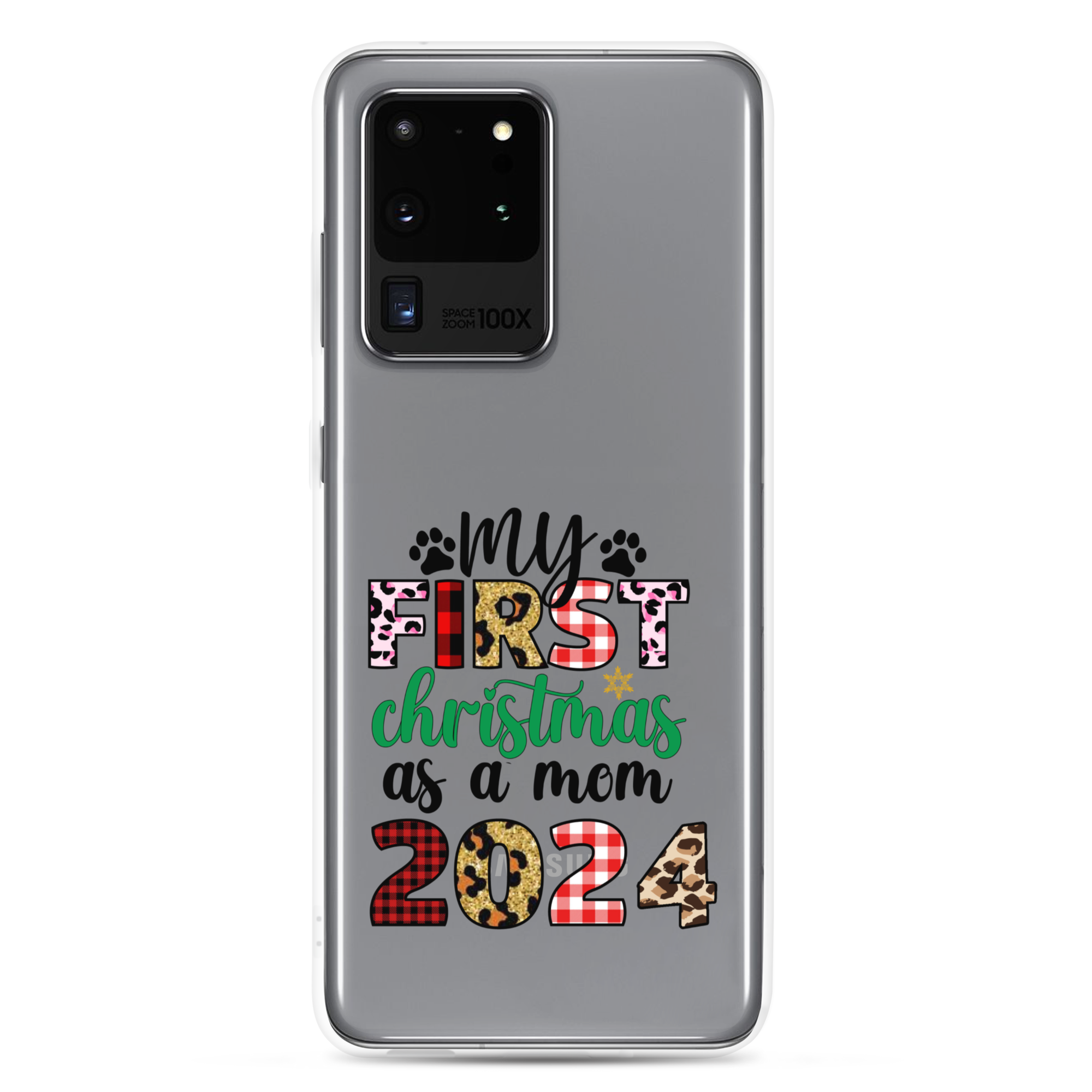 My First Christmas As A mom 2024 Clear Case for Samsung®