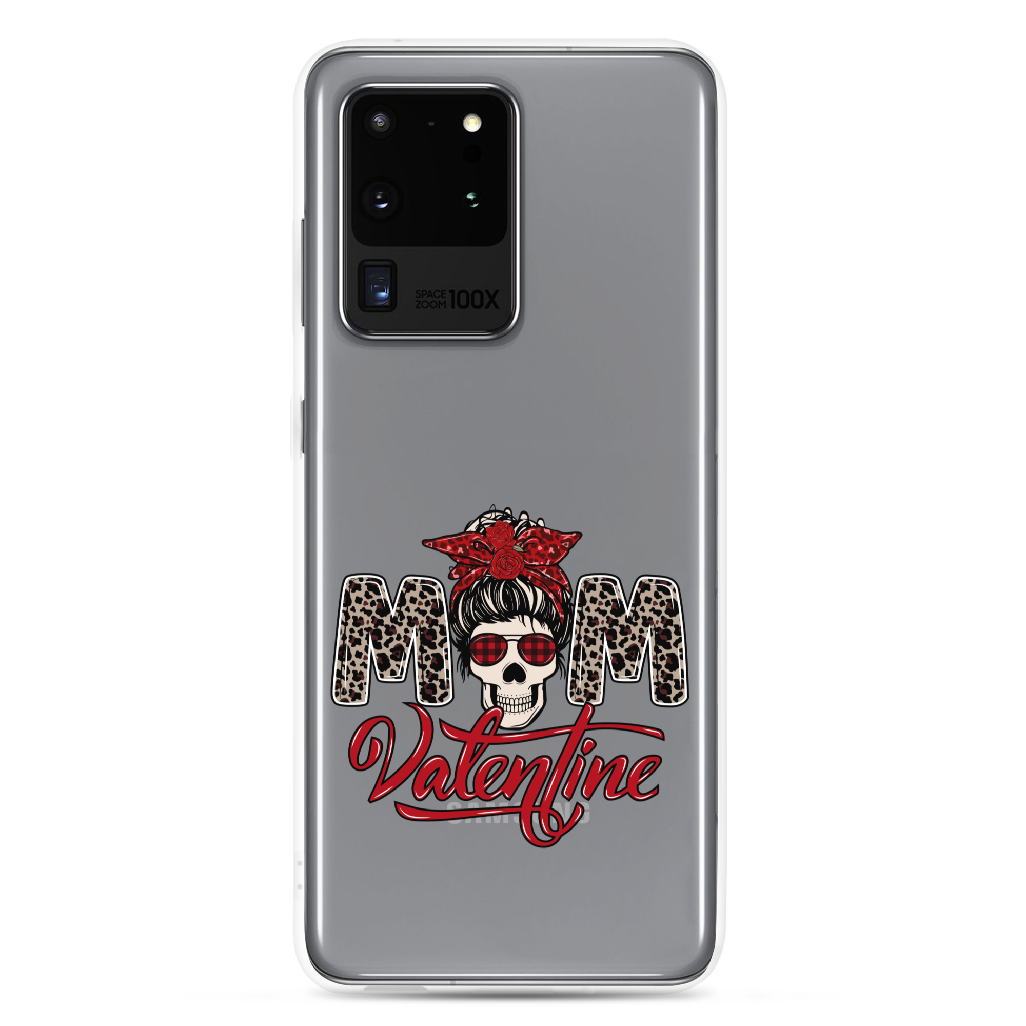 Skull Mom Valentine Clear Case for Samsung®