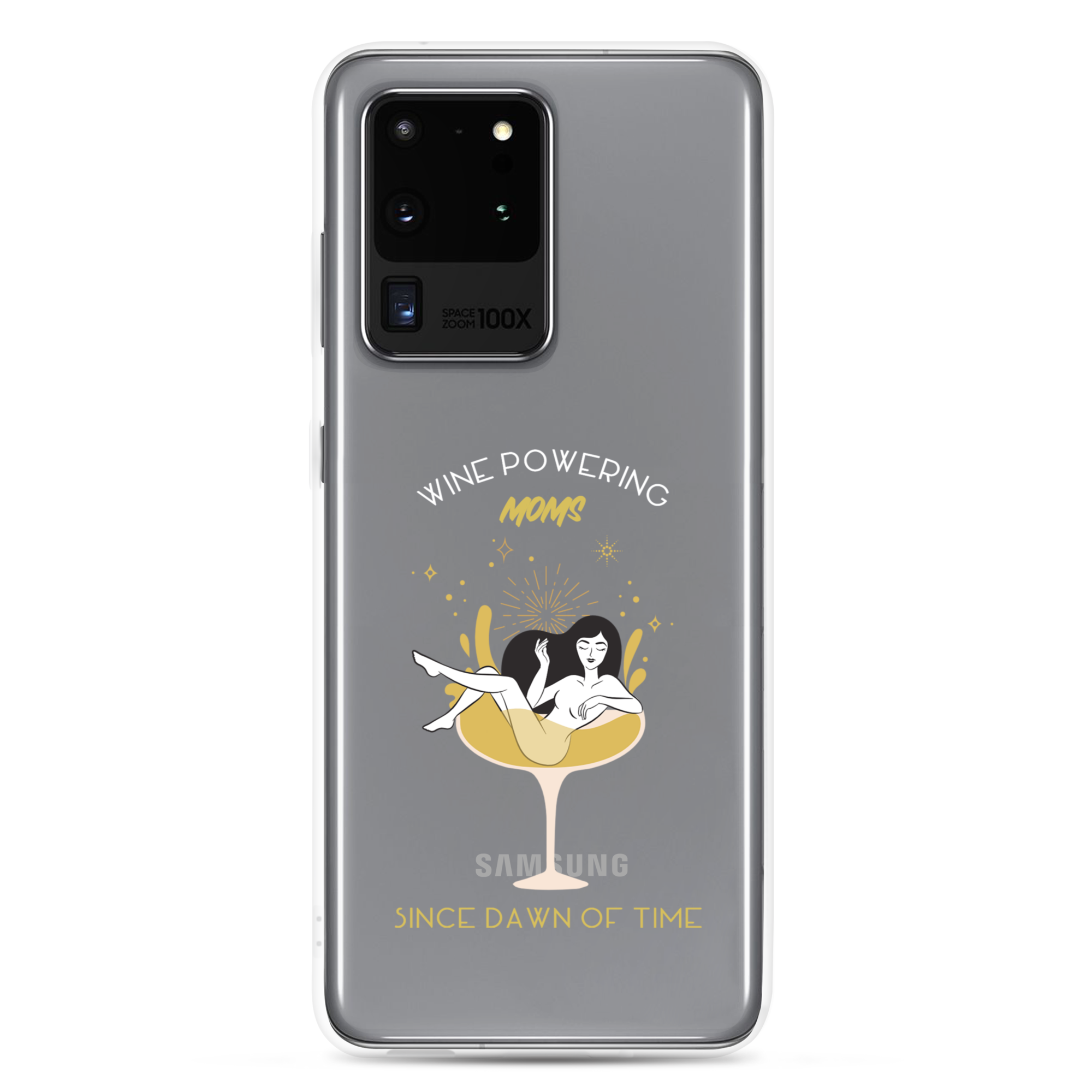 Wine Powering Moms Since Dawn Of Time Clear Case for Samsung®