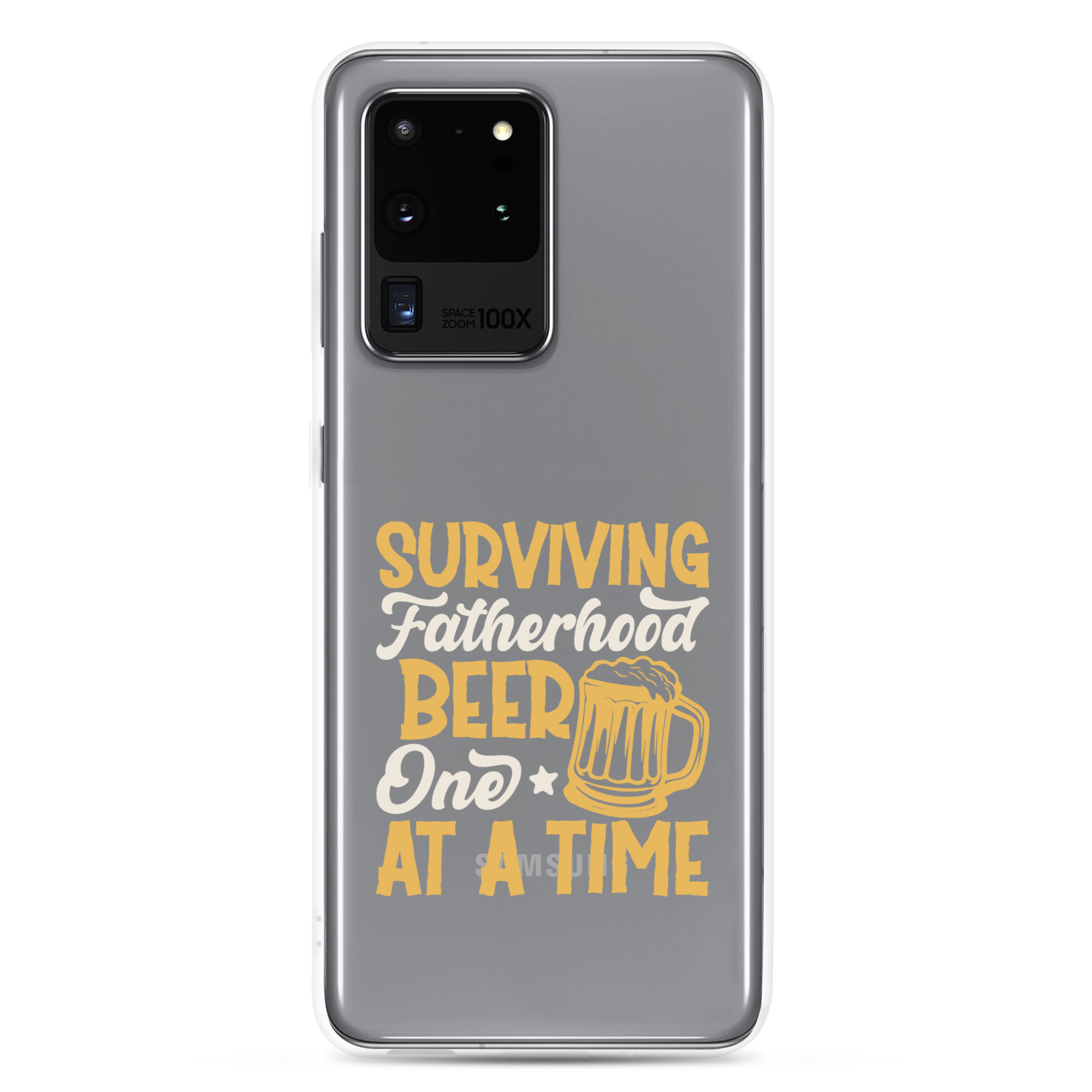 Surviving Fatherhood One Beer At A time Clear Case for Samsung®