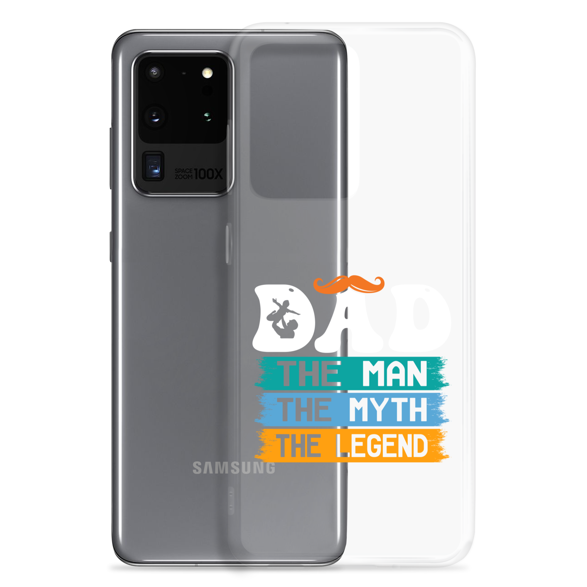 Dad The Man The Myth The Legend Clear Case for Samsung®