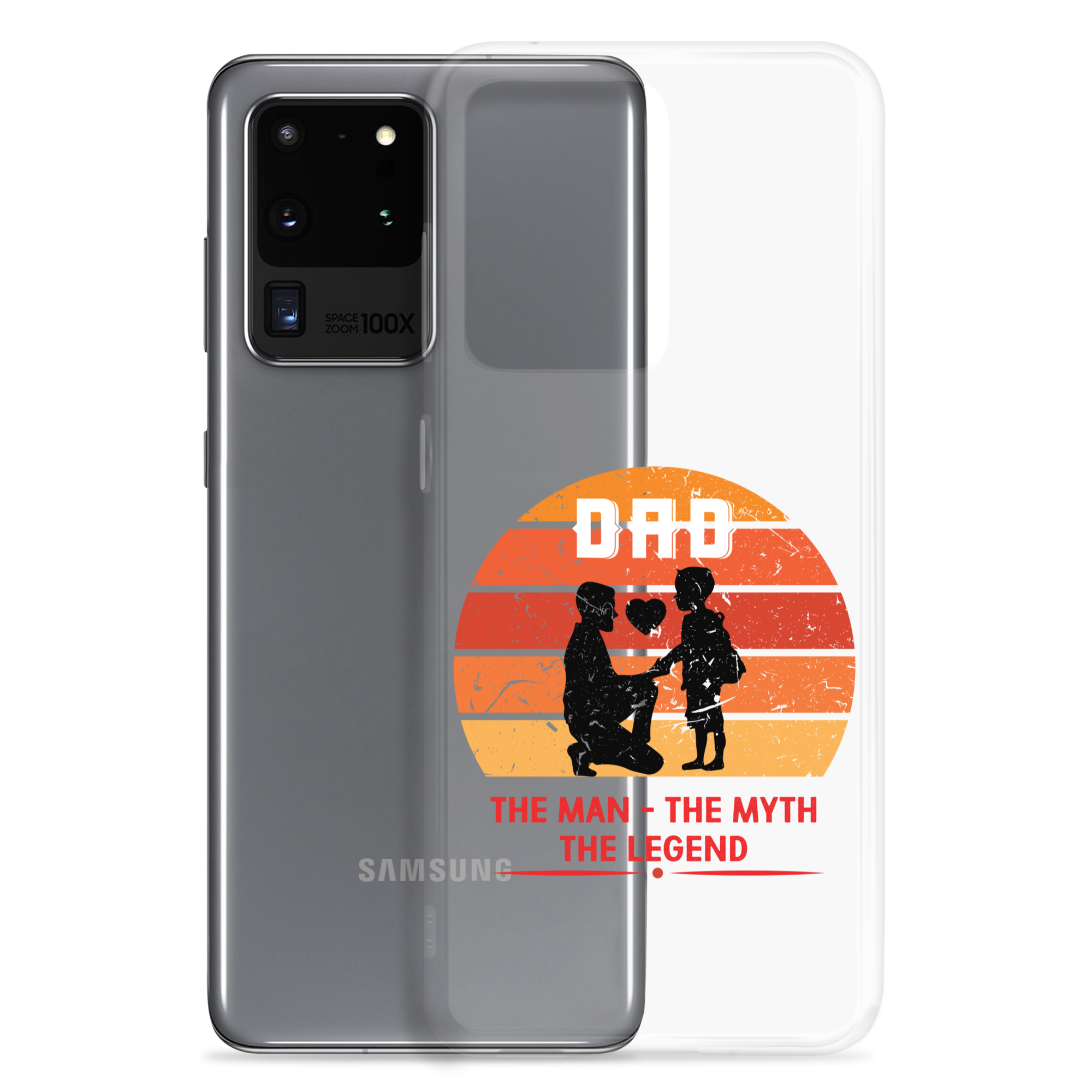 Dad The Man The Myth The Legend Clear Case for Samsung®