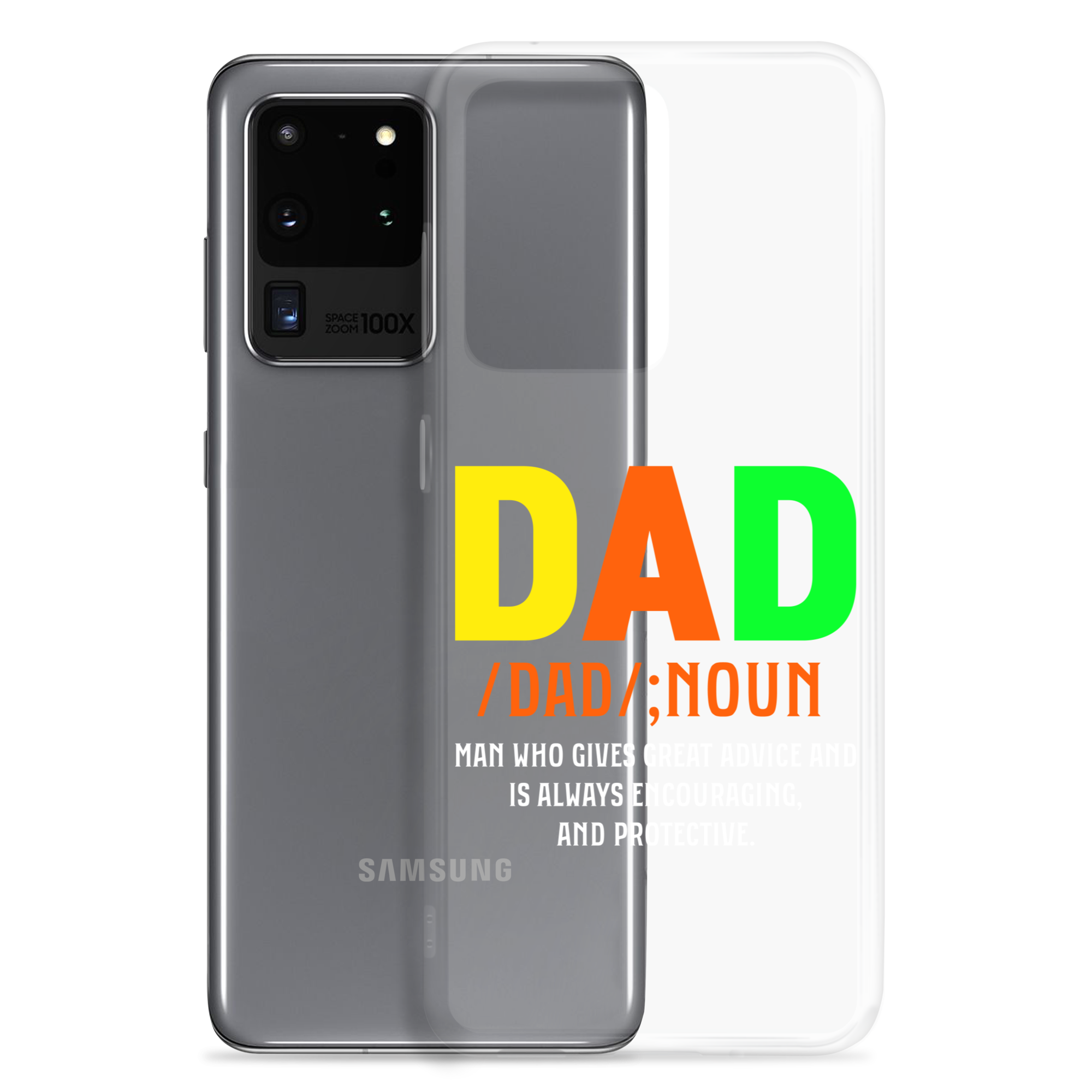 Dad Man Who Gives Great Advice And Is Always encouraging And Protective Clear Case for Samsung®