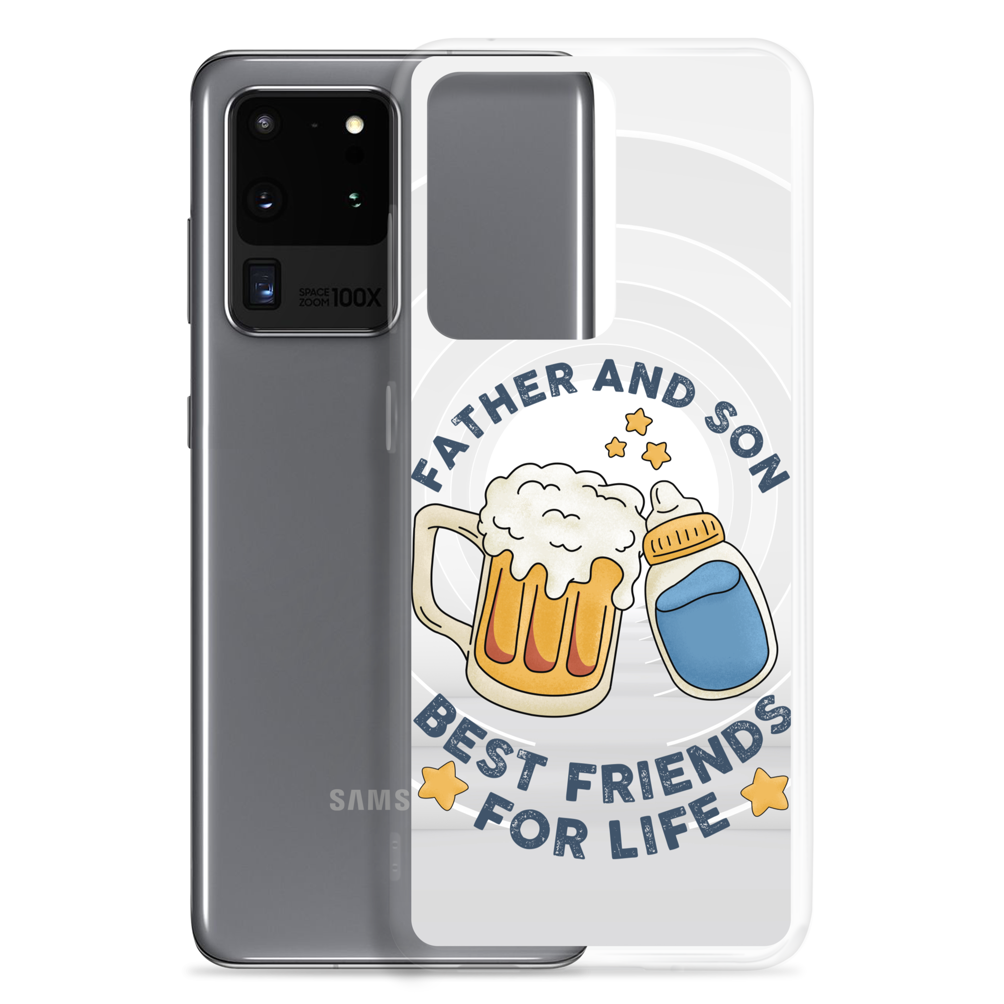 Father And Son Best Friends For Life Clear Case for Samsung®