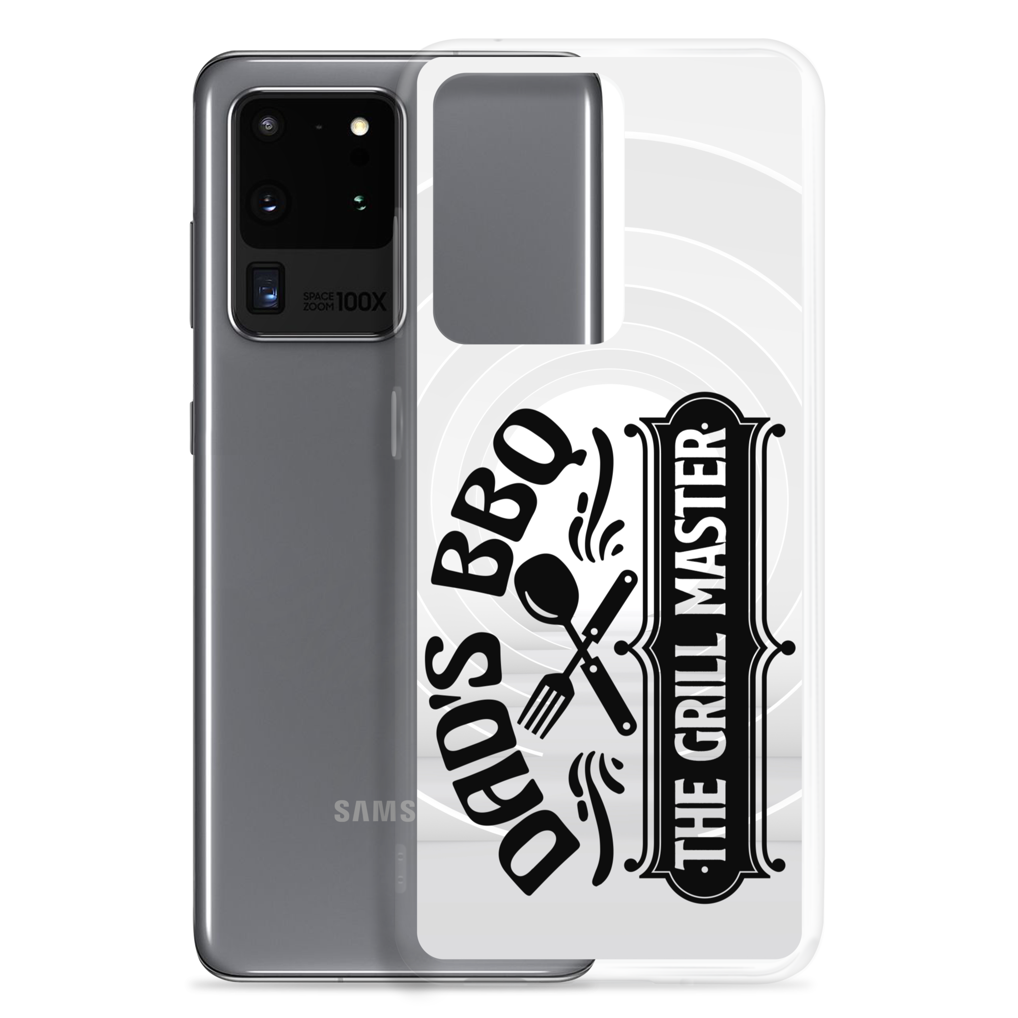 Dad's BBQ The Grill Master Clear Case for Samsung®