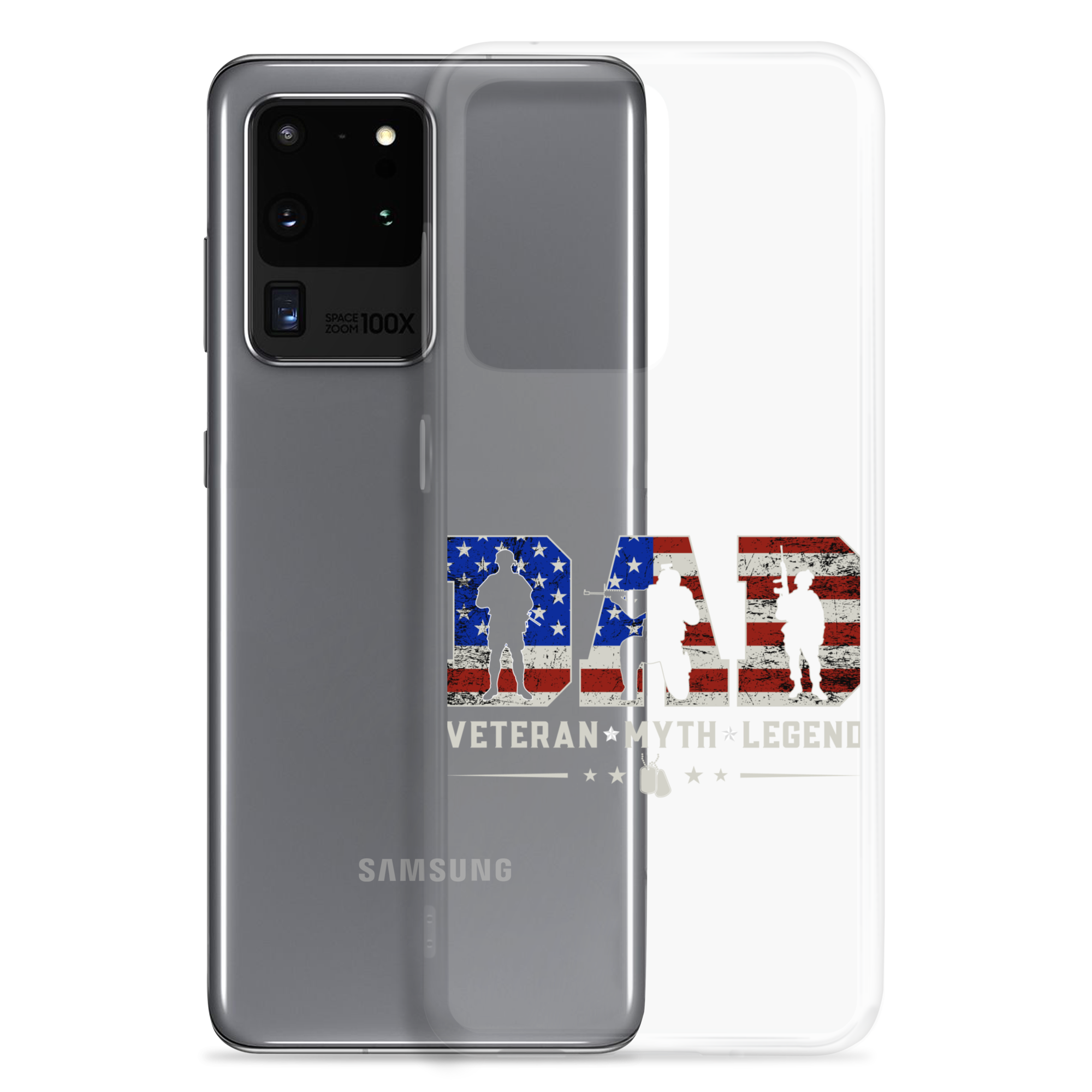 Dad Veteran Myth Legend Clear Case for Samsung®