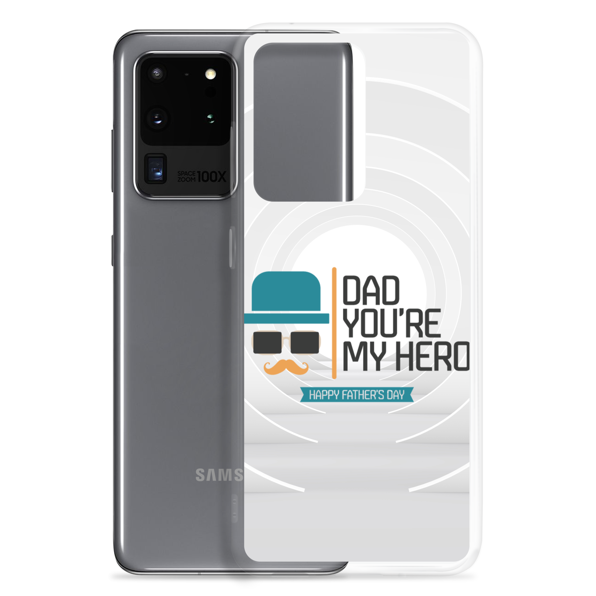 Dad You're My Hero Happy Father's Day Clear Case for Samsung®