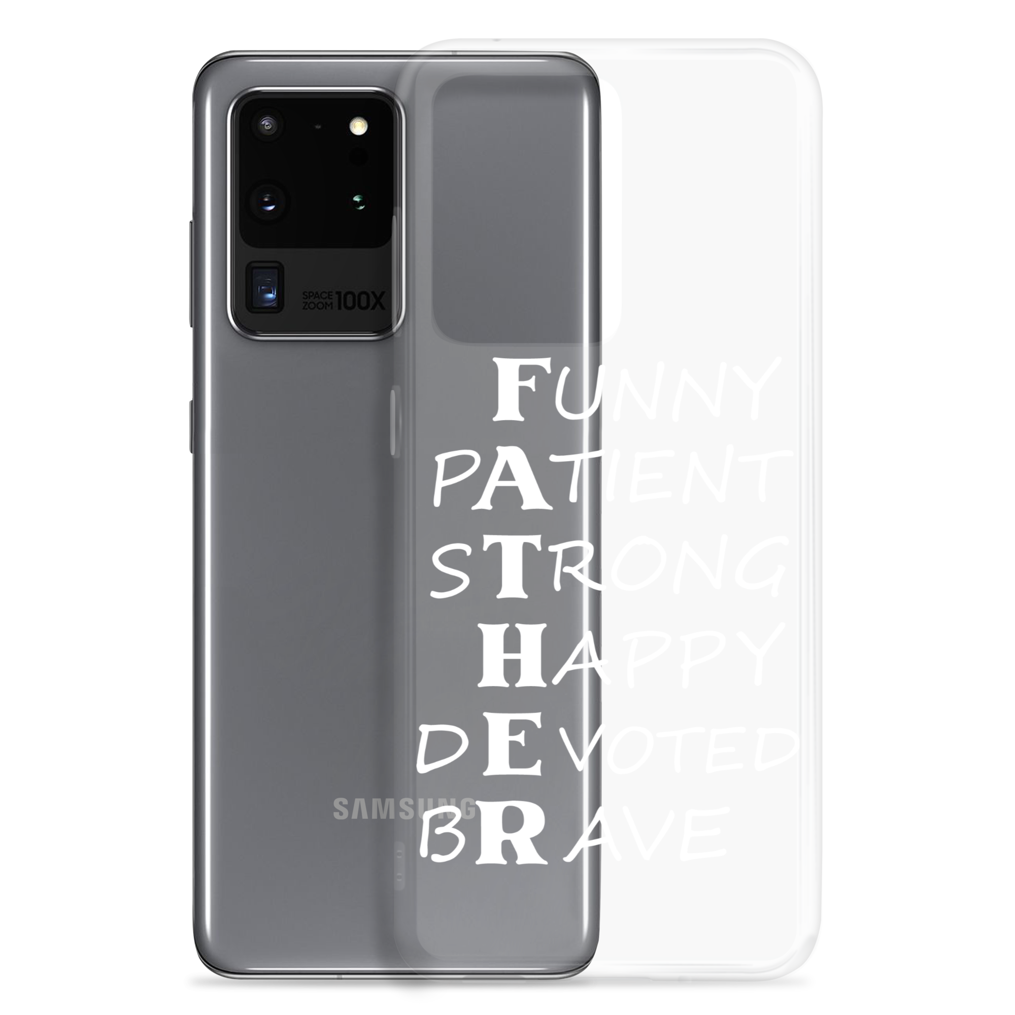 Funny Patient Strong Happy Devoted Brave Clear Case for Samsung®