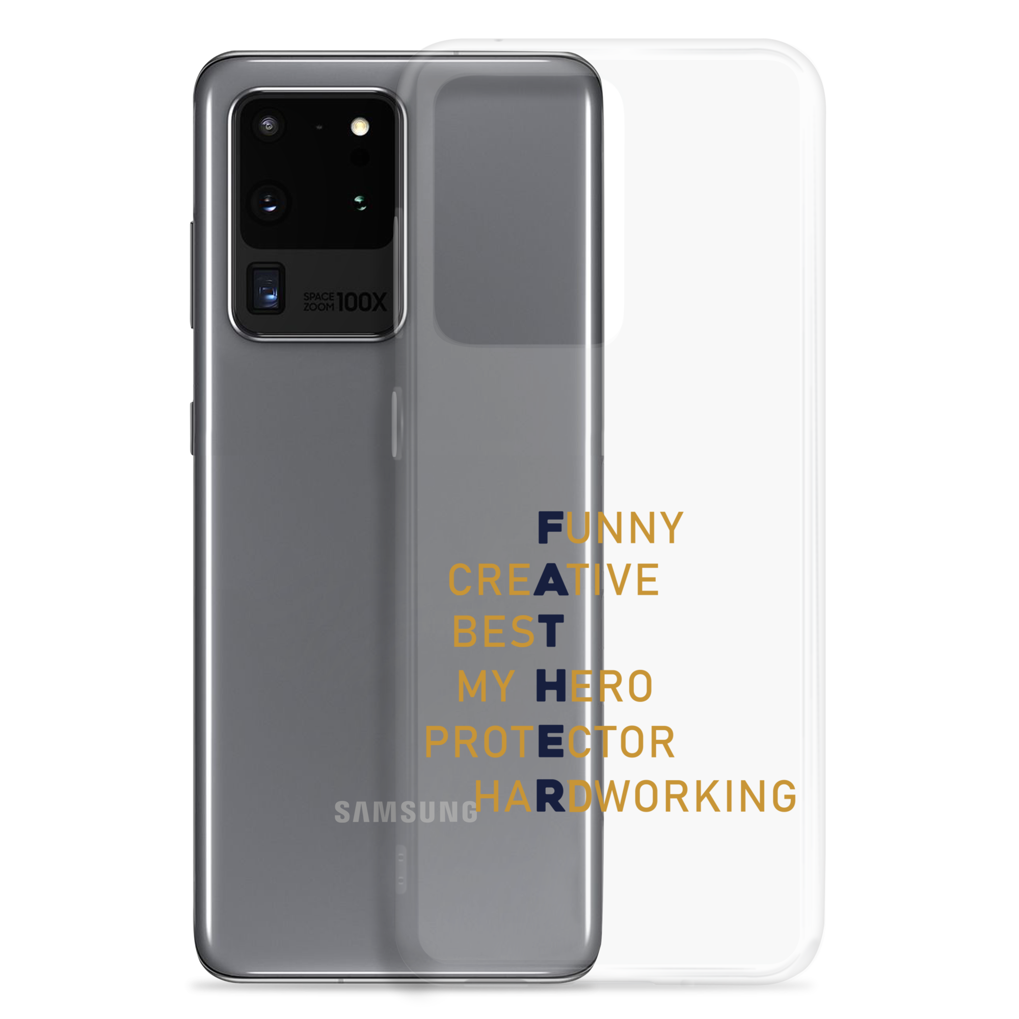 Funny Creative Best My Hero Protector HardWorking Clear Case for Samsung®