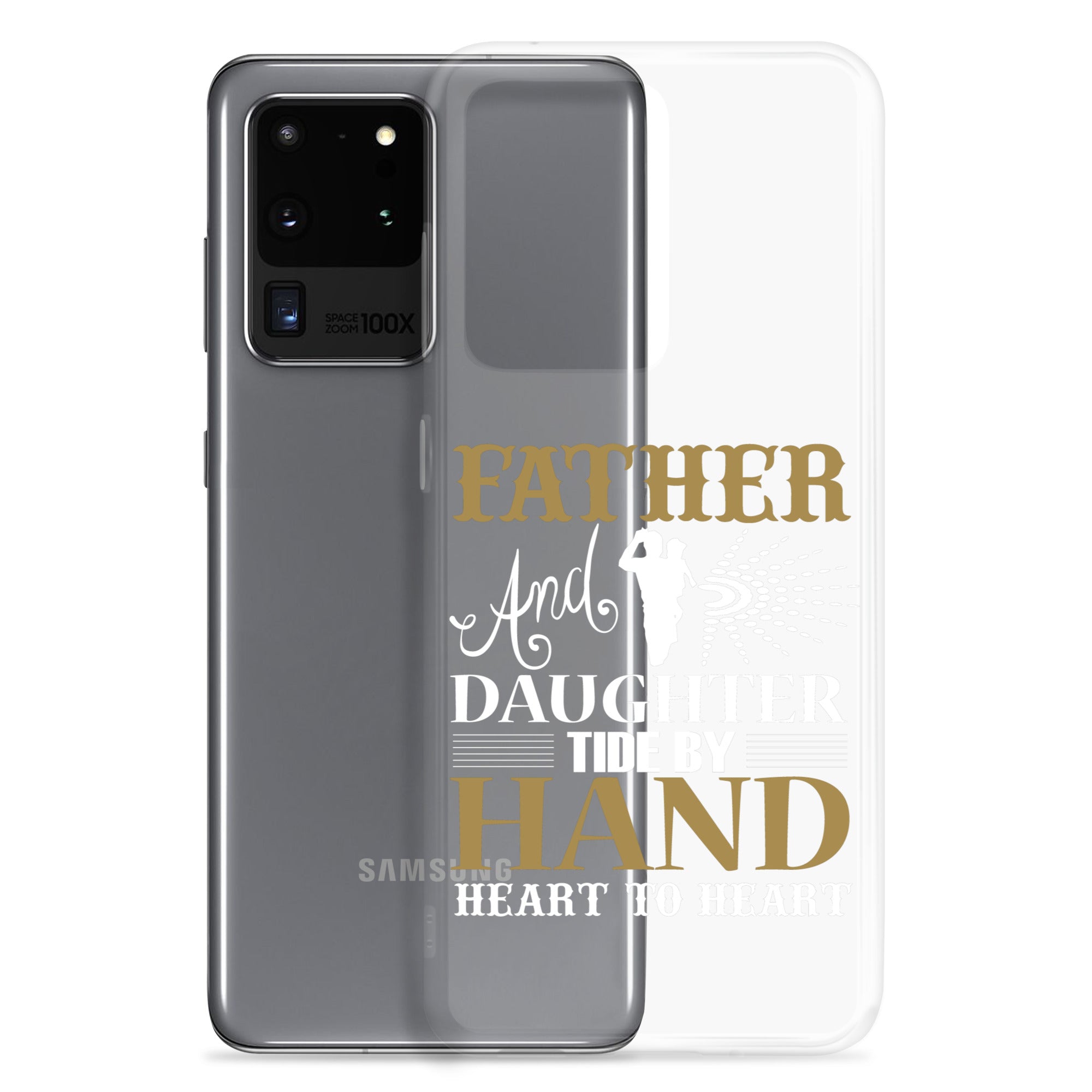 Father And Daughter Tide By Hand Heart To Heart Clear Case for Samsung®