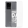 Cheer Dad Th Only Thing I Flip Is My Wallet Clear Case for Samsung®