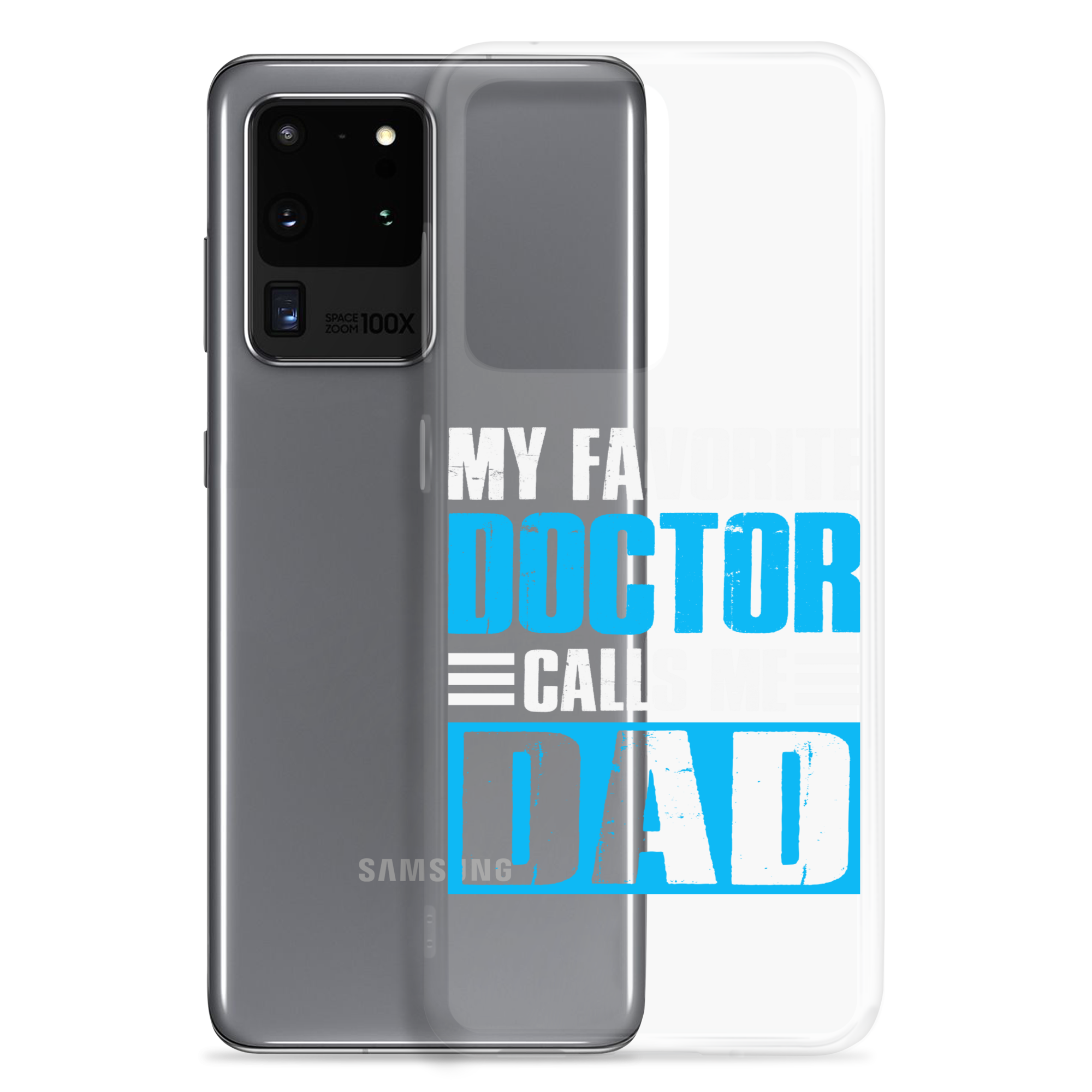 Mer Dad Don't Mess With My Mermaid Clear Case for Samsung®