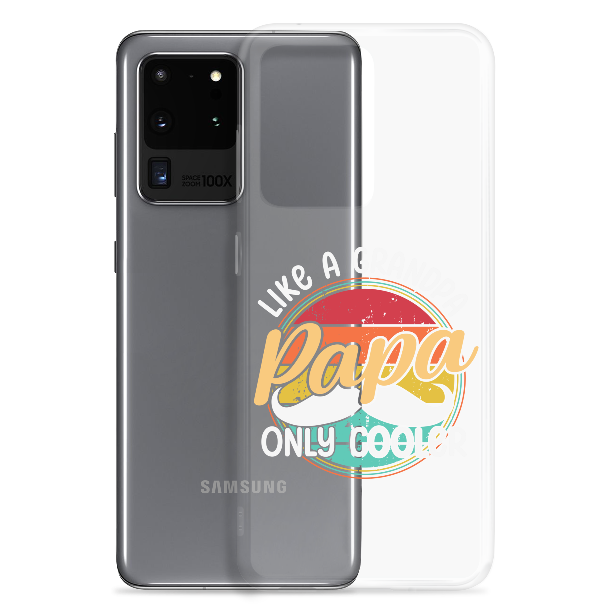 Papa Like A Grandpa Only Cooler Clear Case for Samsung®